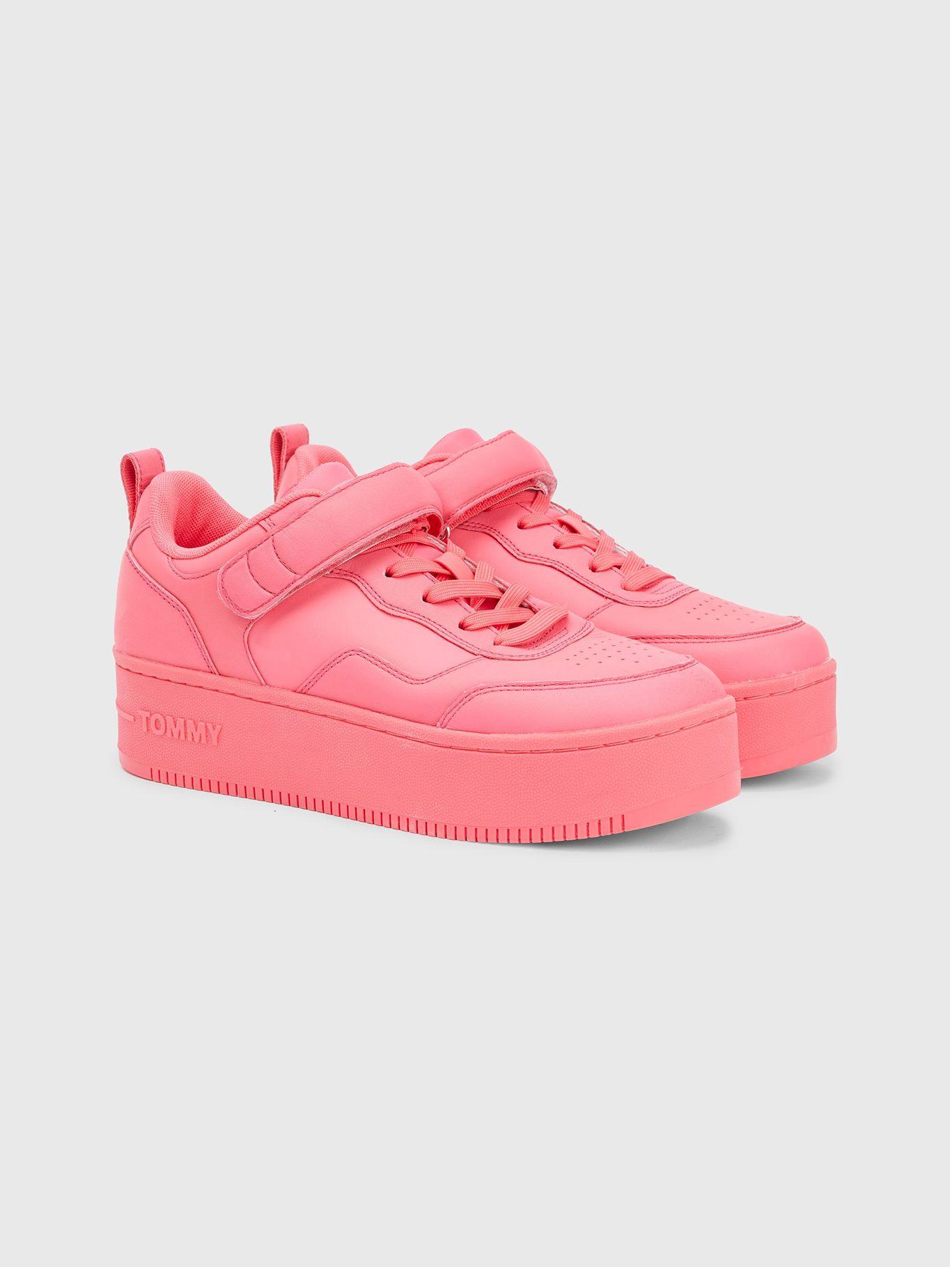 Zapatillas Solid Con Velcro Rosado Tommy Hilfiger-0