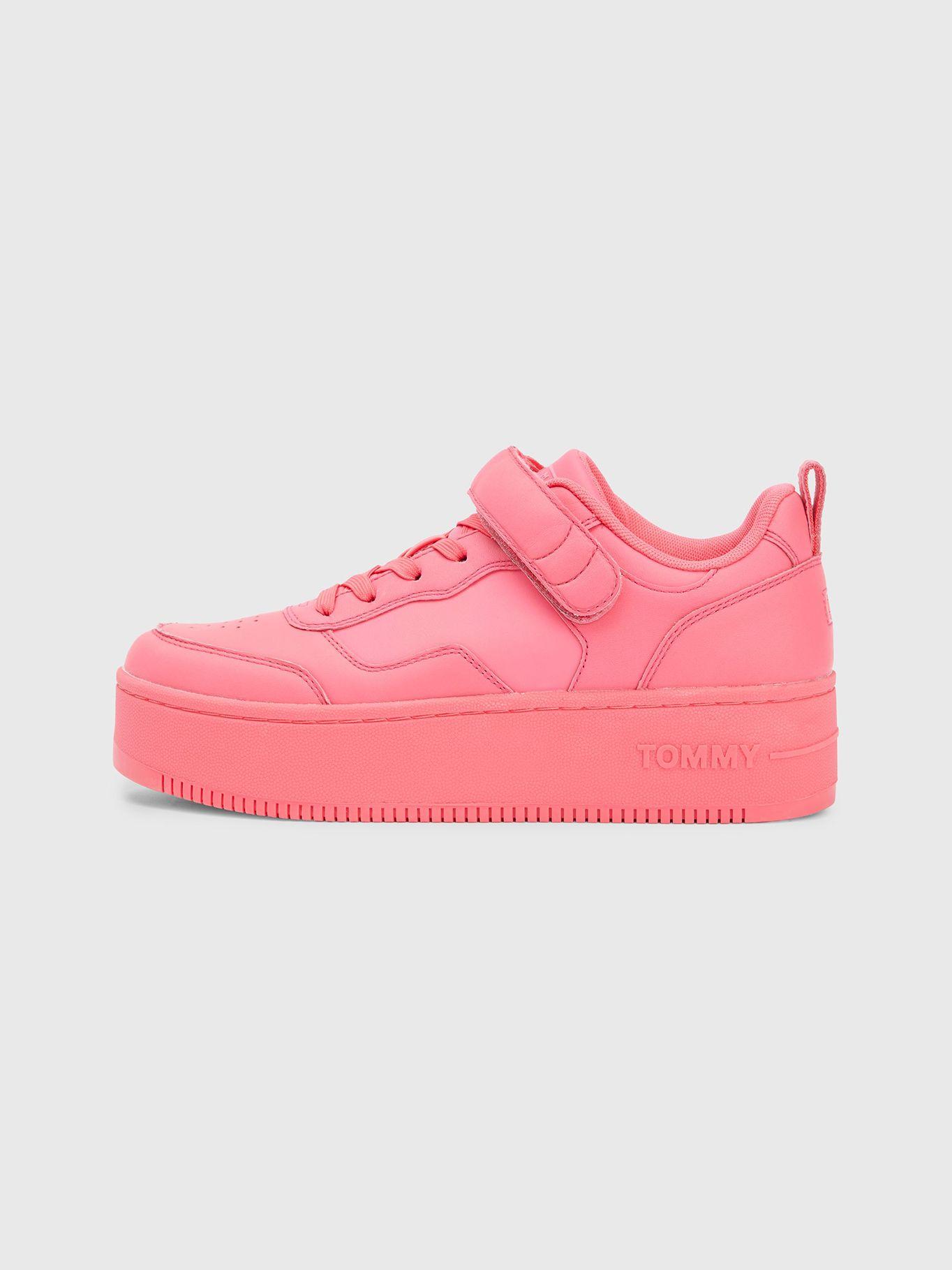 Zapatillas Solid Con Velcro Rosado Tommy Hilfiger-3