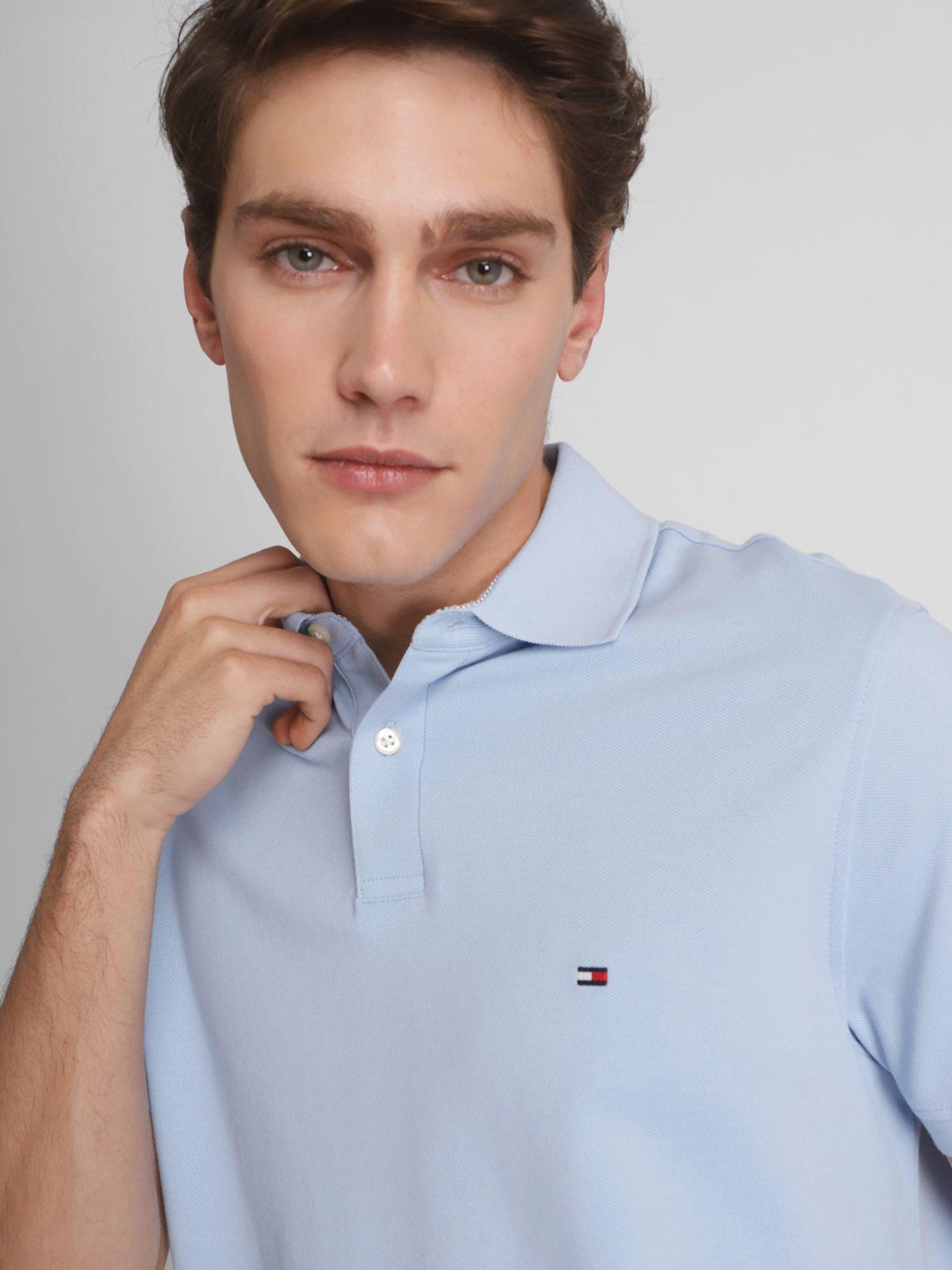 Polo 1985 Regular Fit Celeste Tommy Hilfiger-3