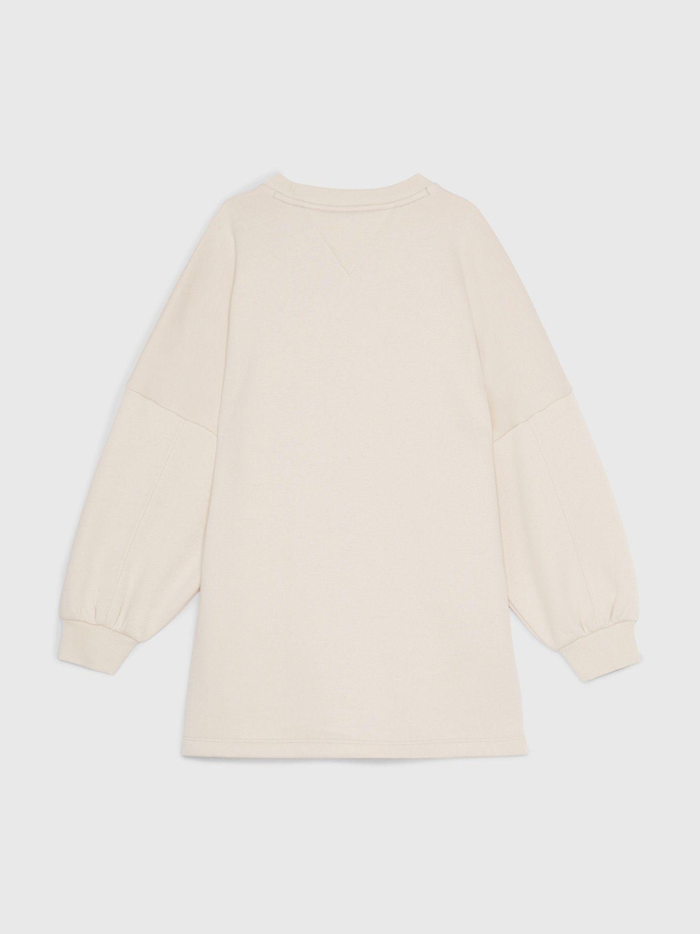 Vestido Relaxed Logo Varsity Beige Tommy Hilfiger-1