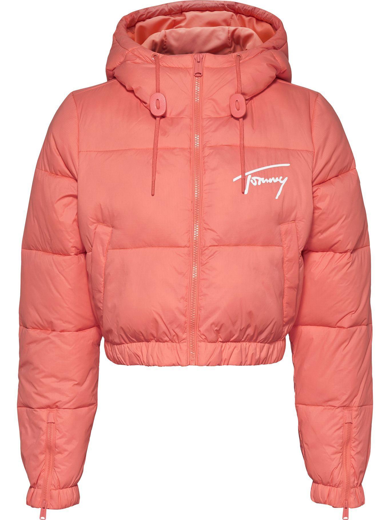 Chaqueta Cropped Signature Logo Damasco Tommy Hilfiger-0