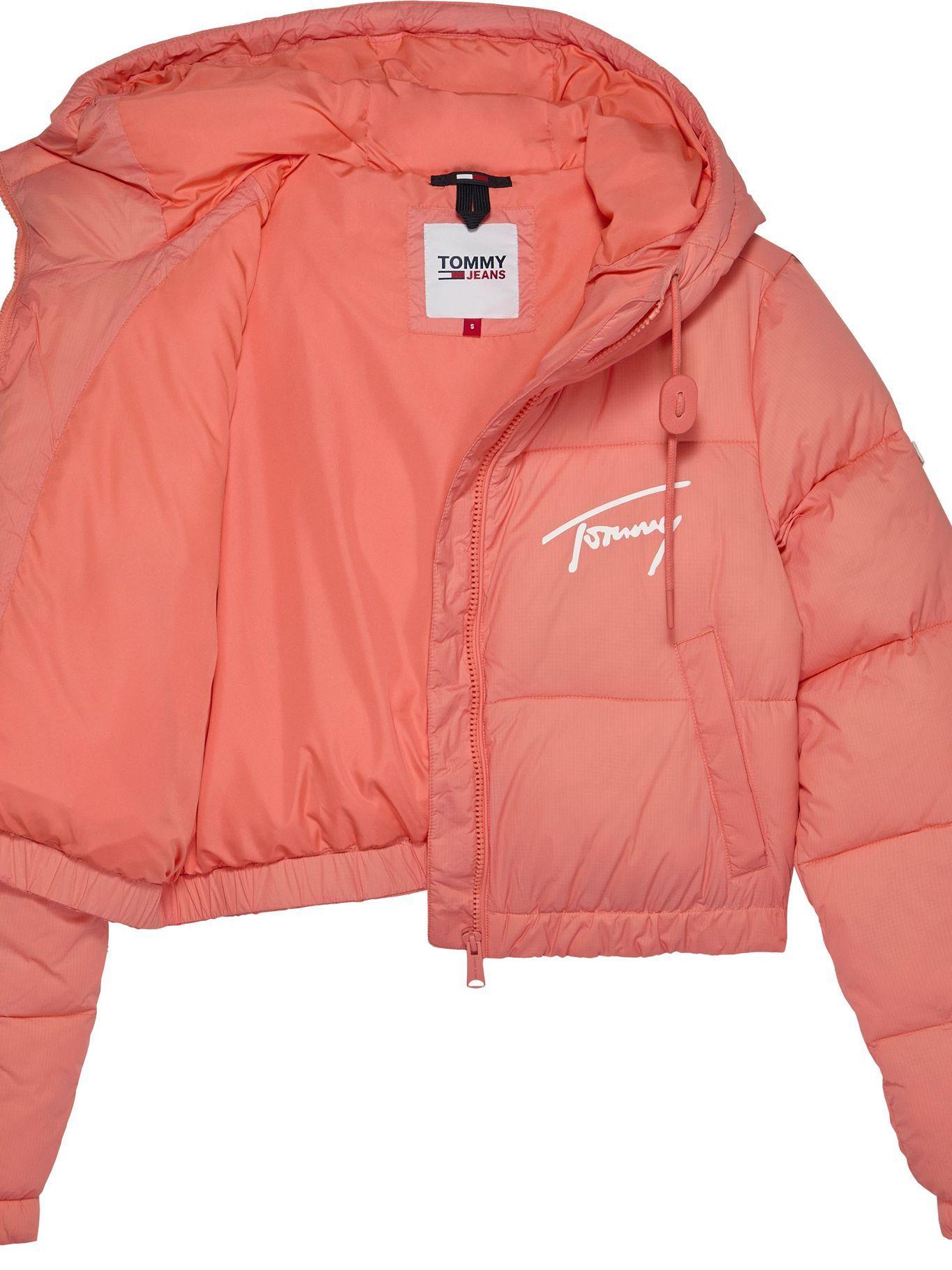 Chaqueta Cropped Signature Logo Damasco Tommy Hilfiger-3