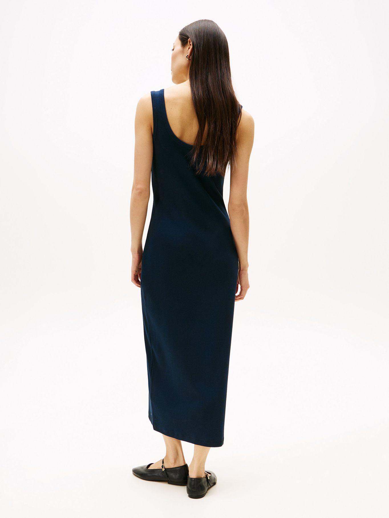 Vestido Slim Fit Con Diseño A Rayas Azul Tommy Hilfiger-1