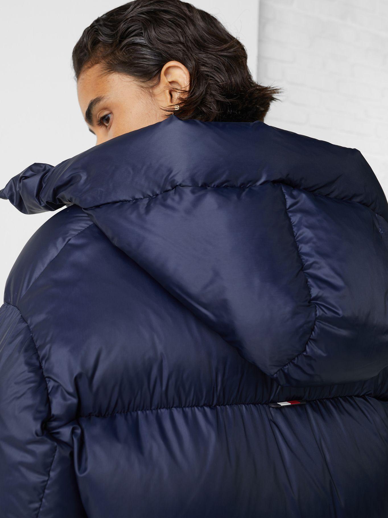 Parka Solid Monogram Logo Azul Tommy Hilfiger-5