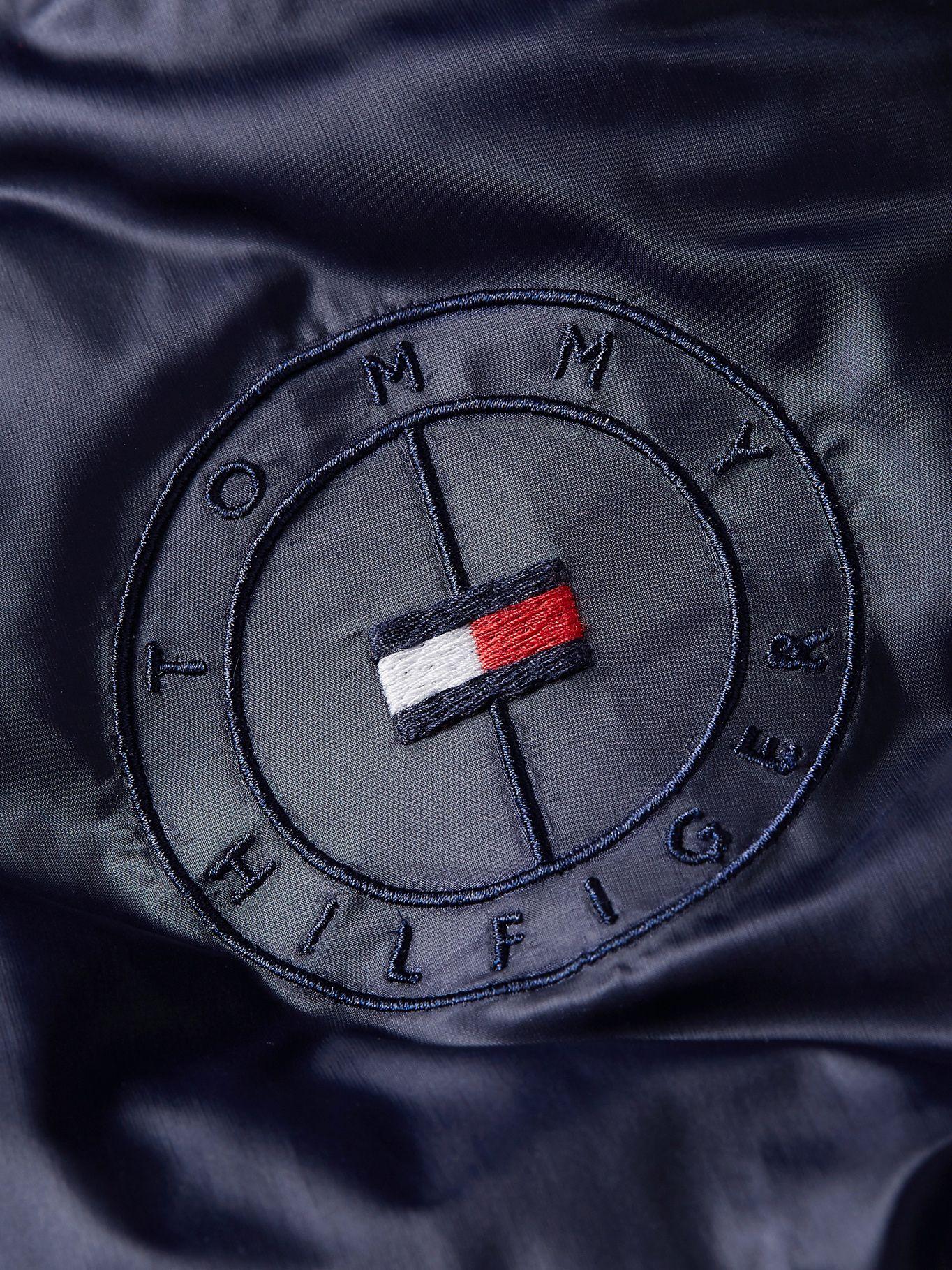 Parka Solid Monogram Logo Azul Tommy Hilfiger-7