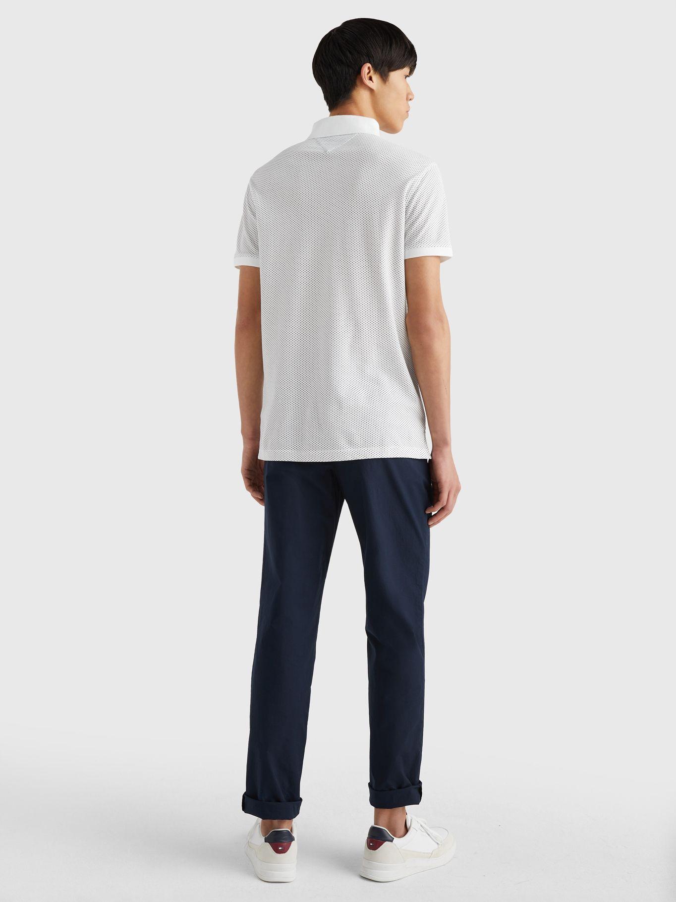 Polo Microestampada Slim Fit Blanco Tommy Hilfiger-2