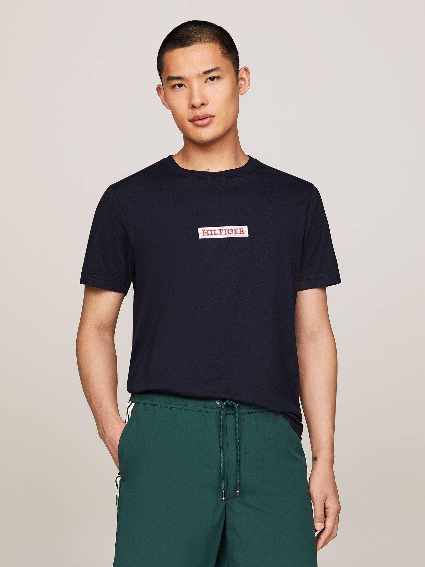 Polera Con Logo Monotype Azul Tommy Hilfiger-0