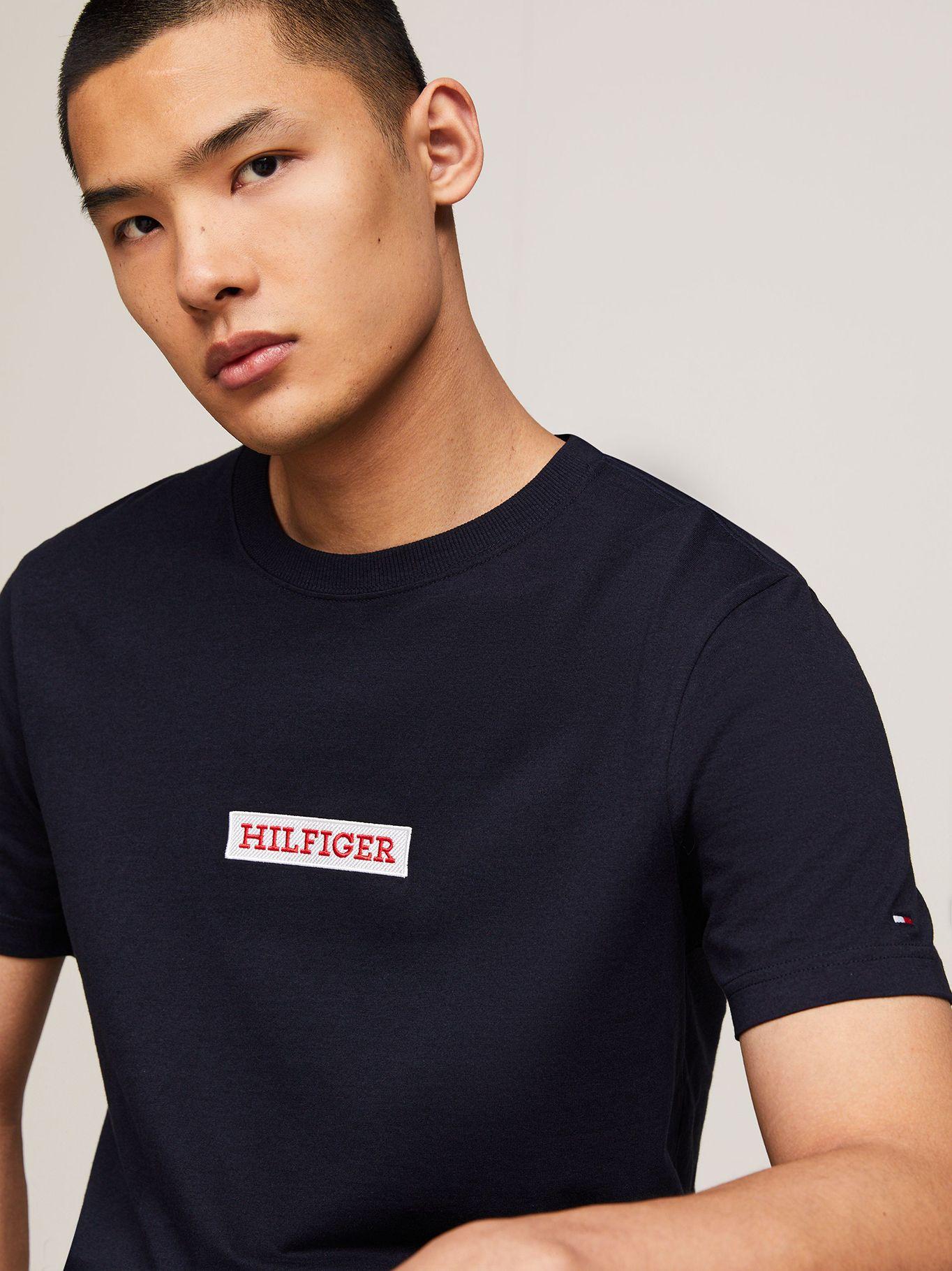 Polera Con Logo Monotype Azul Tommy Hilfiger-3
