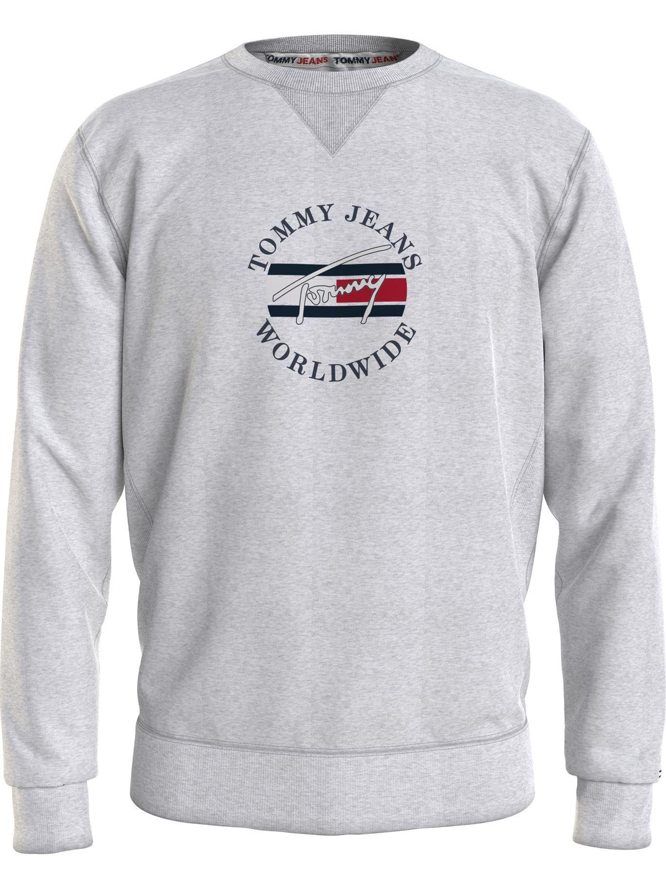 Polerón Timeless C-Neck Gris Tommy Jeans MY2-0