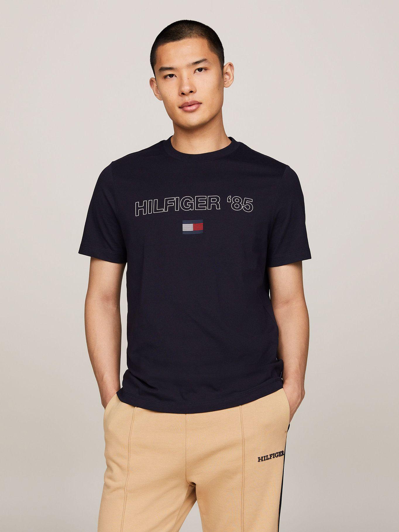 Polera Logo 1985 Regular Fit Azul Tommy Hilfiger-0
