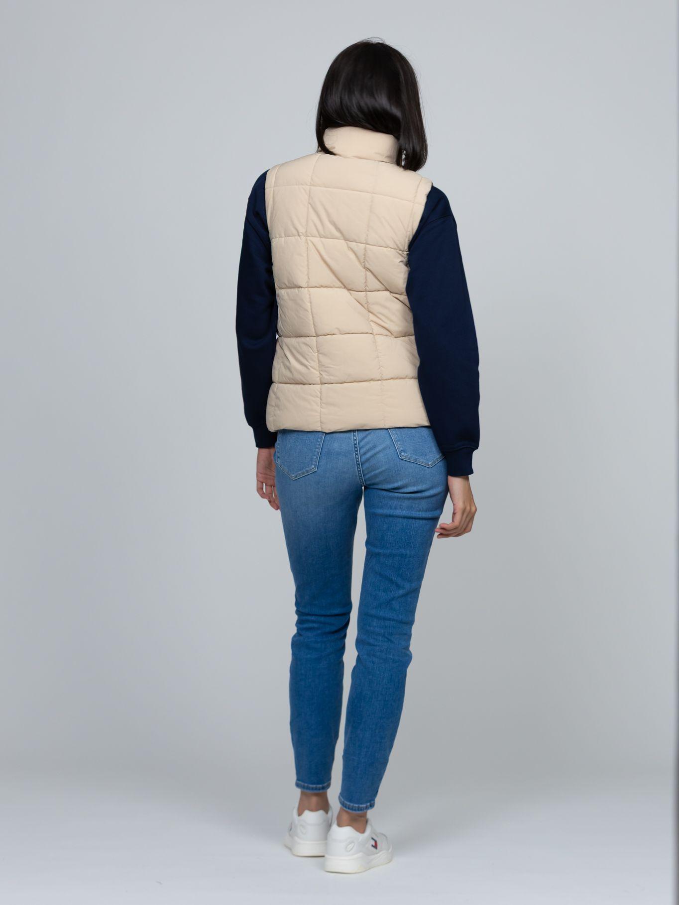 Parka Vest De Cuello Alto Beige Tommy Hilfiger-2