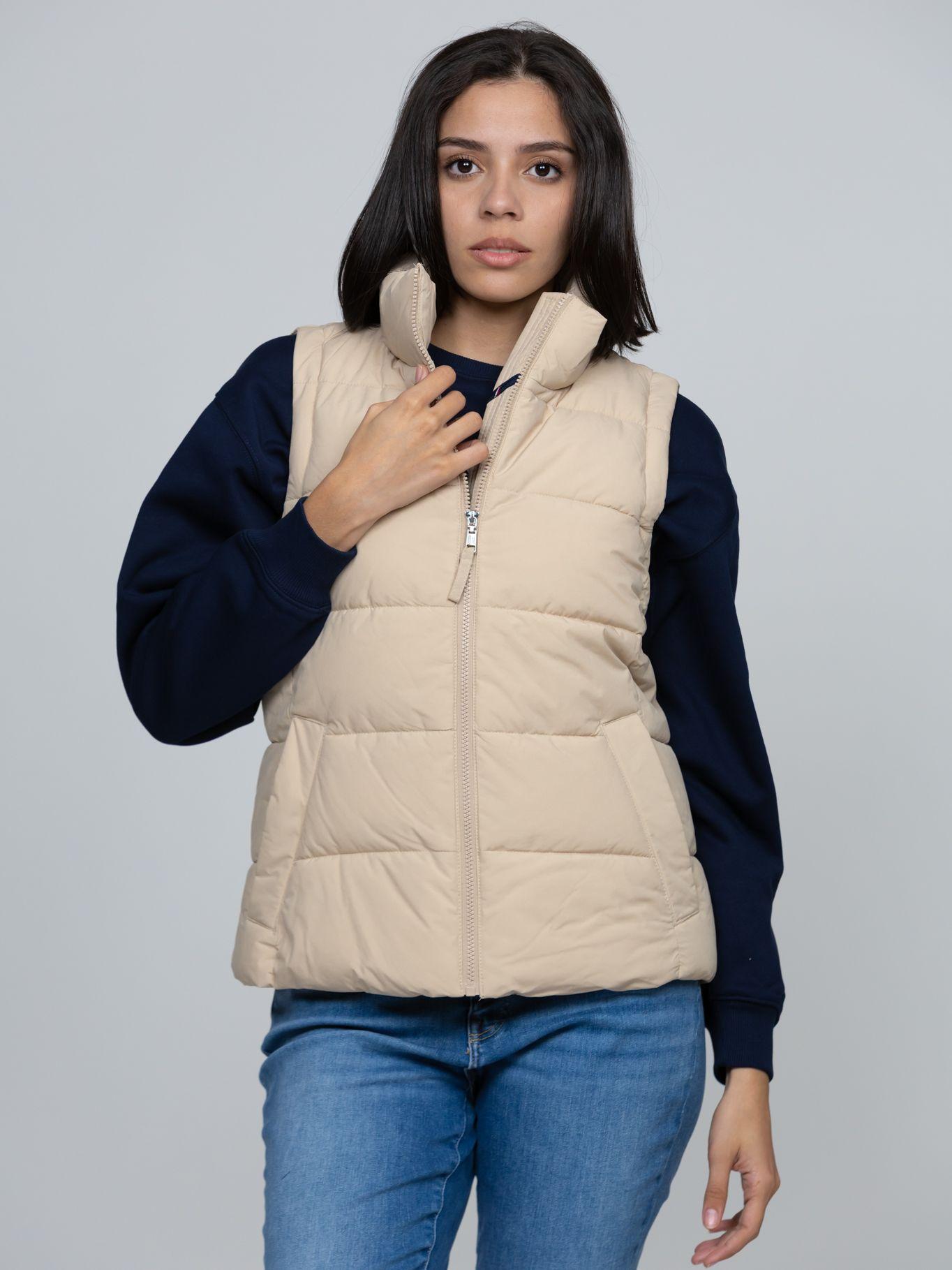 Parka Vest De Cuello Alto Beige Tommy Hilfiger-3