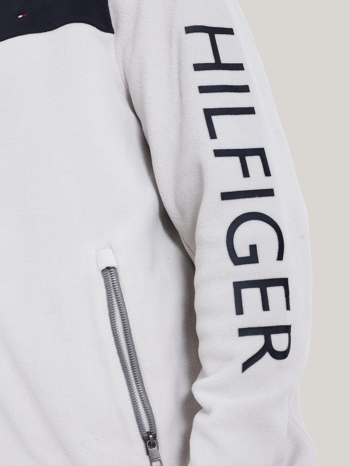 POLERÓN HOODIE DE POLAR CIERRE AZUL NVI TOMMY HILFIGER-4