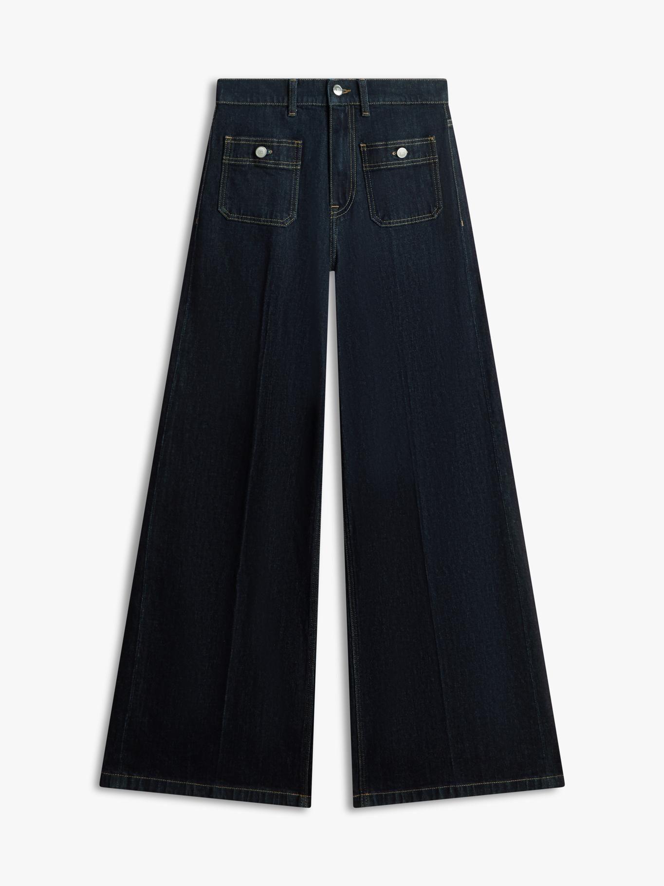 Jeans De Talle Alto Wide Leg Fit-4