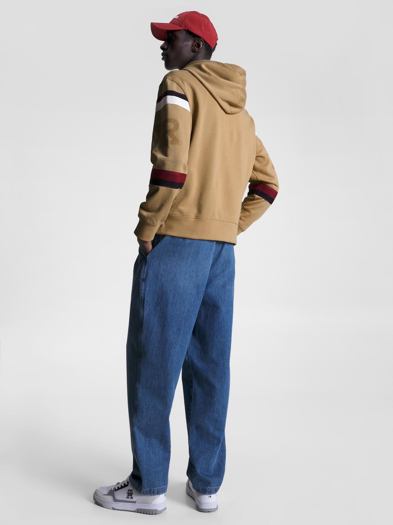 Polerón Hombre Global Stripe Beige Tommy Hilfiger-2