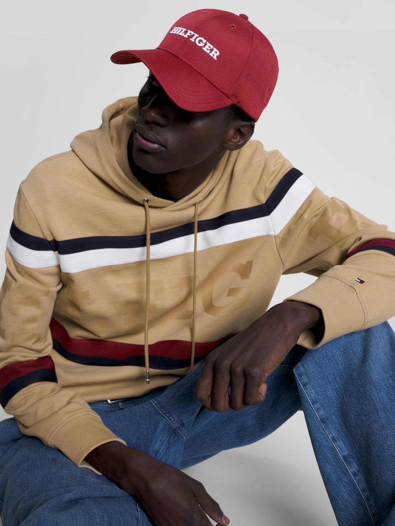 Polerón Hombre Global Stripe Beige Tommy Hilfiger-4