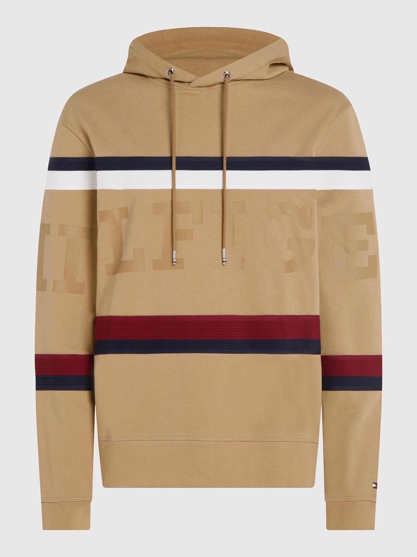 Polerón Hombre Global Stripe Beige Tommy Hilfiger-5
