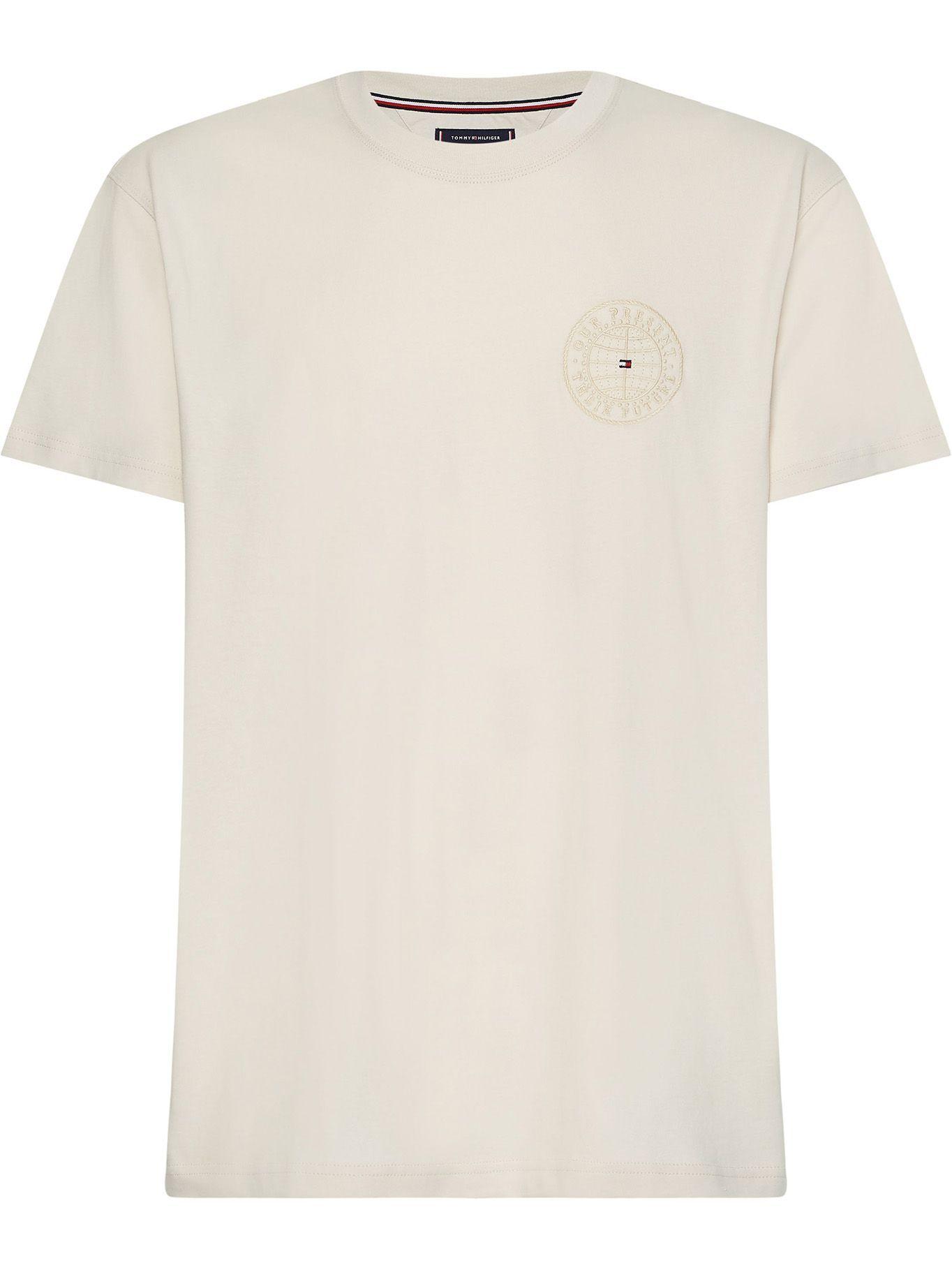 Polera Logo Earth Day Beige Tommy Hilfiger JN2-0
