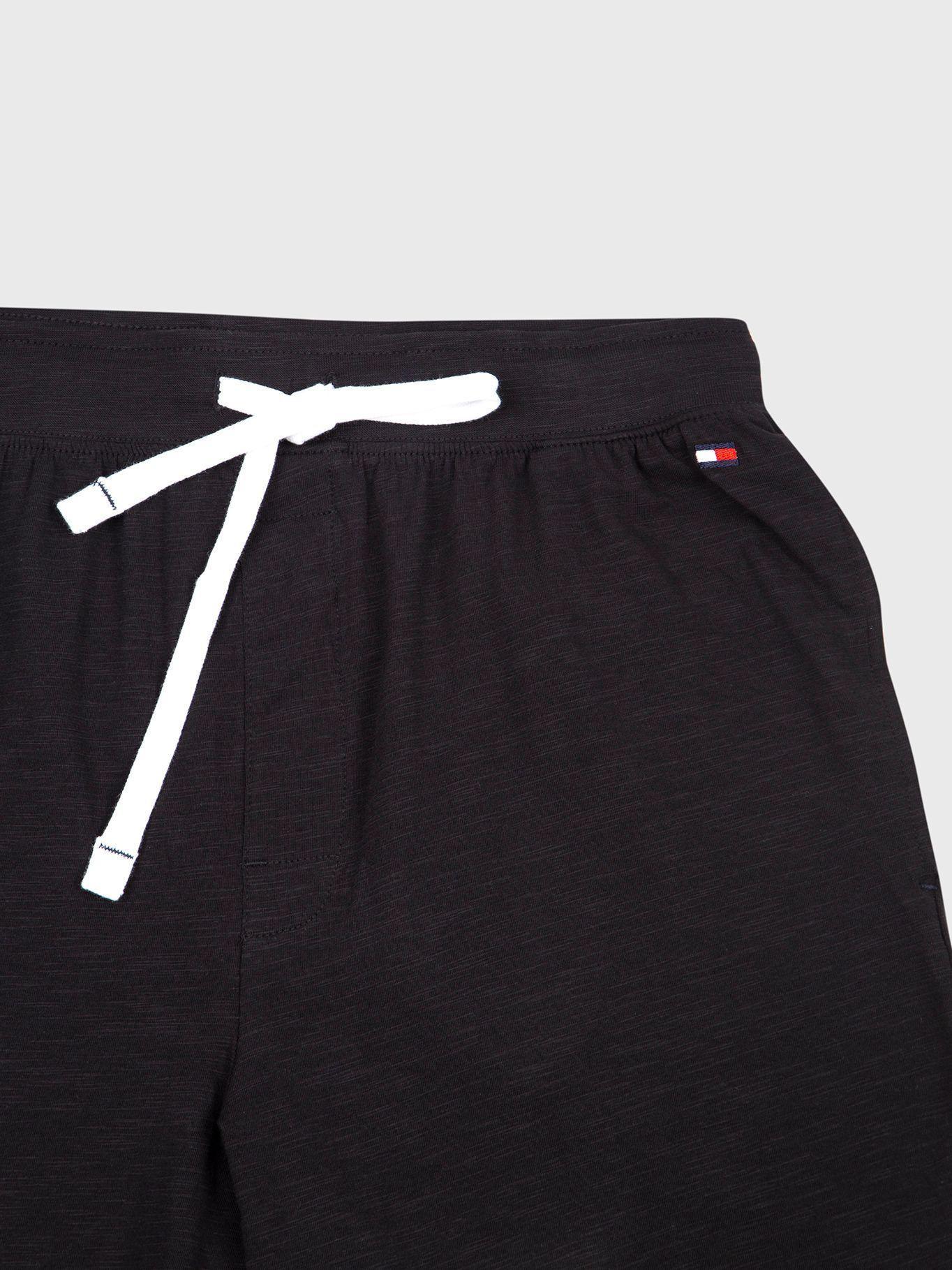 Pijama Pantalón Corto Essential Logo Negro Tommy Hilfiger-2