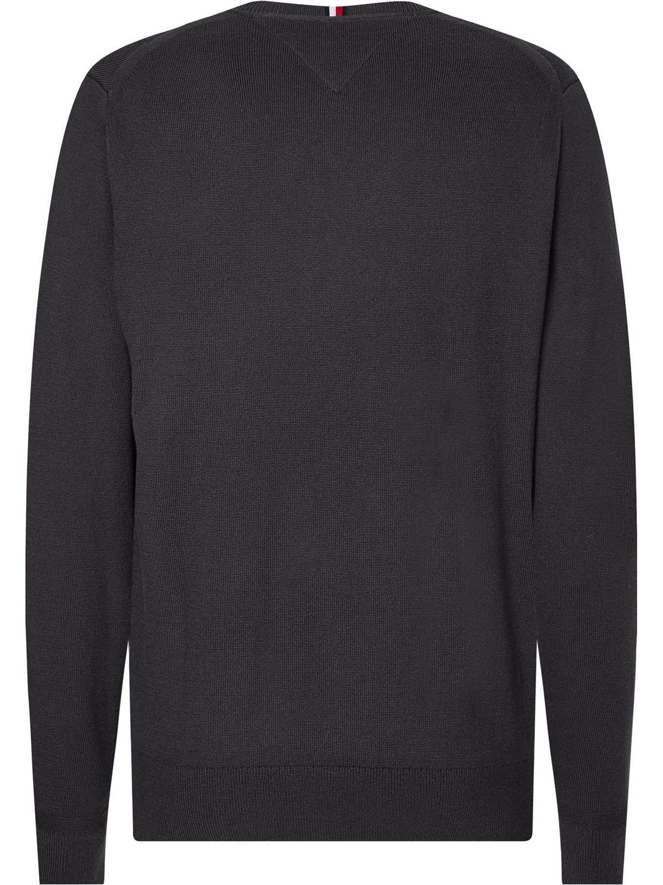 Sweater Pima Cashmere V-Neck Gris Tommy Hilfiger-1