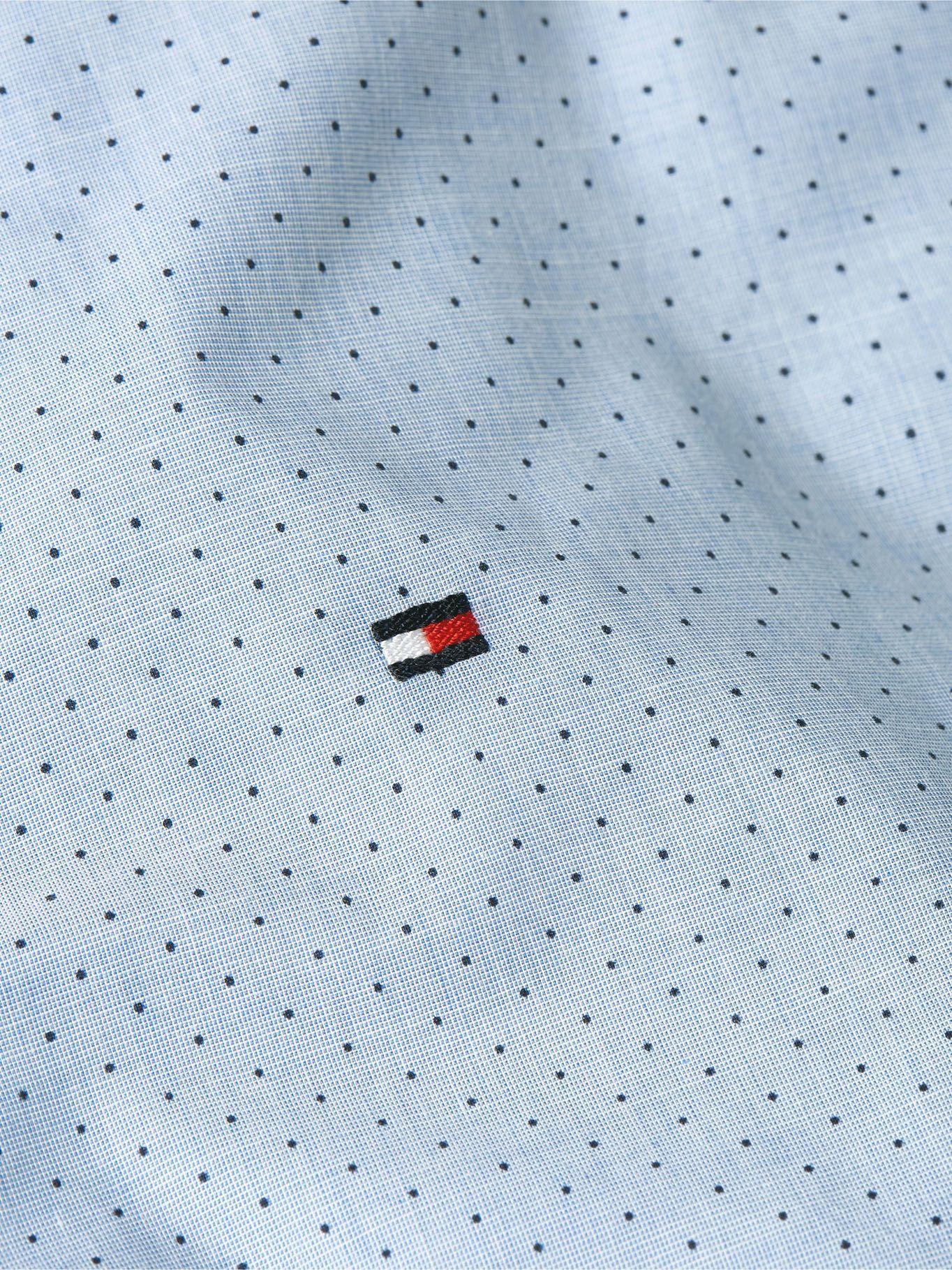 Camisa Regular Fit Dot Print Celeste Tommy Hilfiger-2