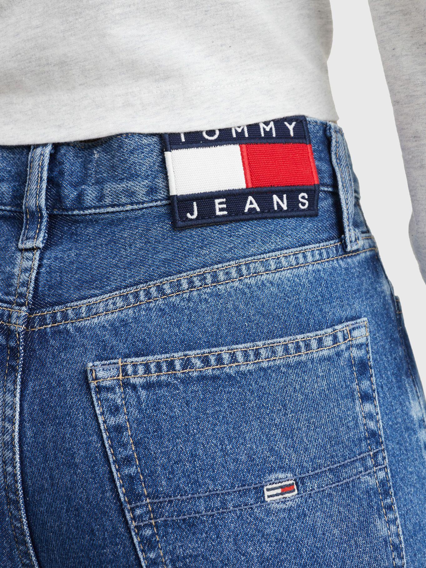 Jeans De Pernera Ancha Con Logos Azul Tommy Jeans-3
