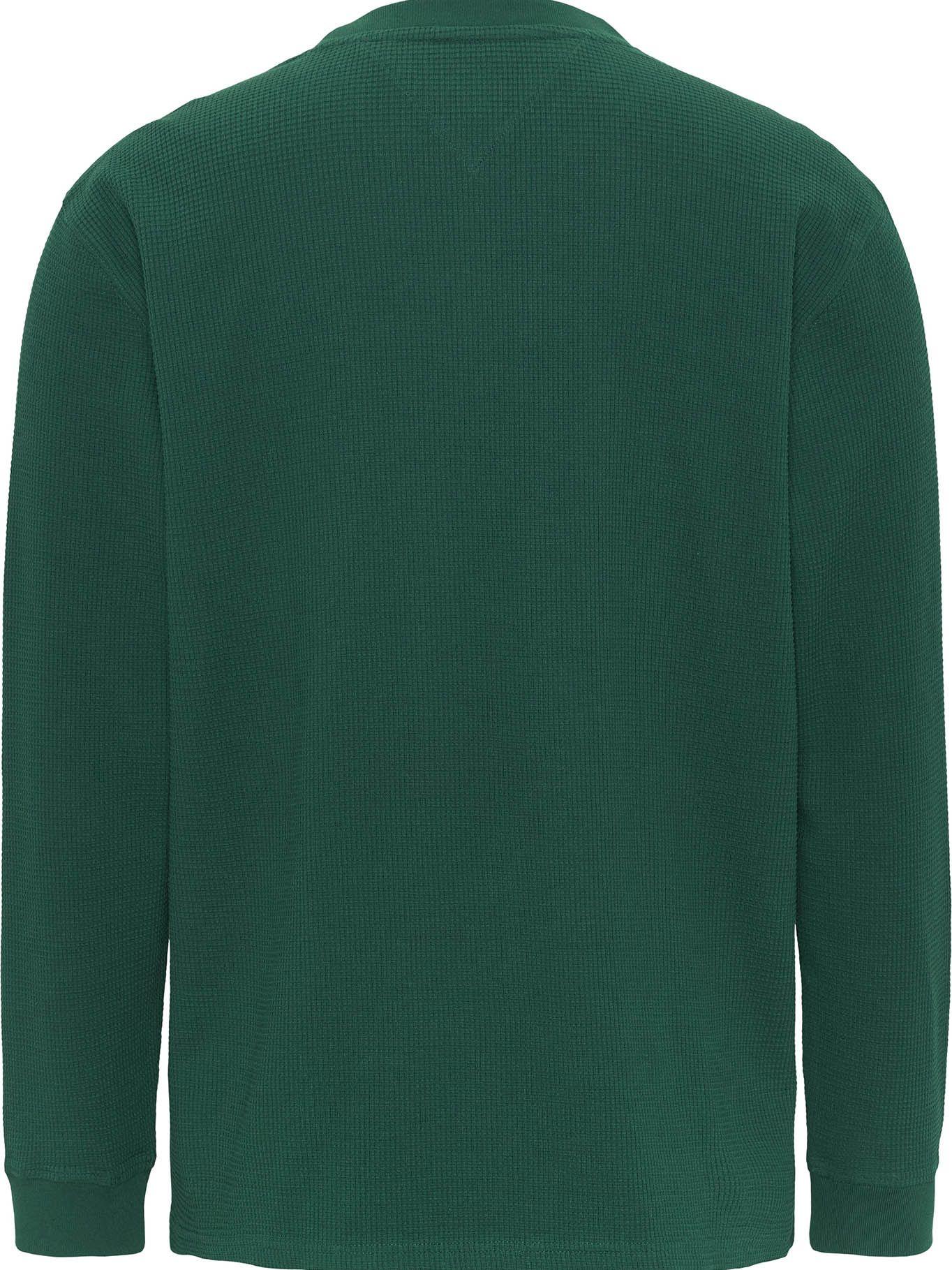 Polera Classic Waffle Logo Verde Tommy Jeans-1