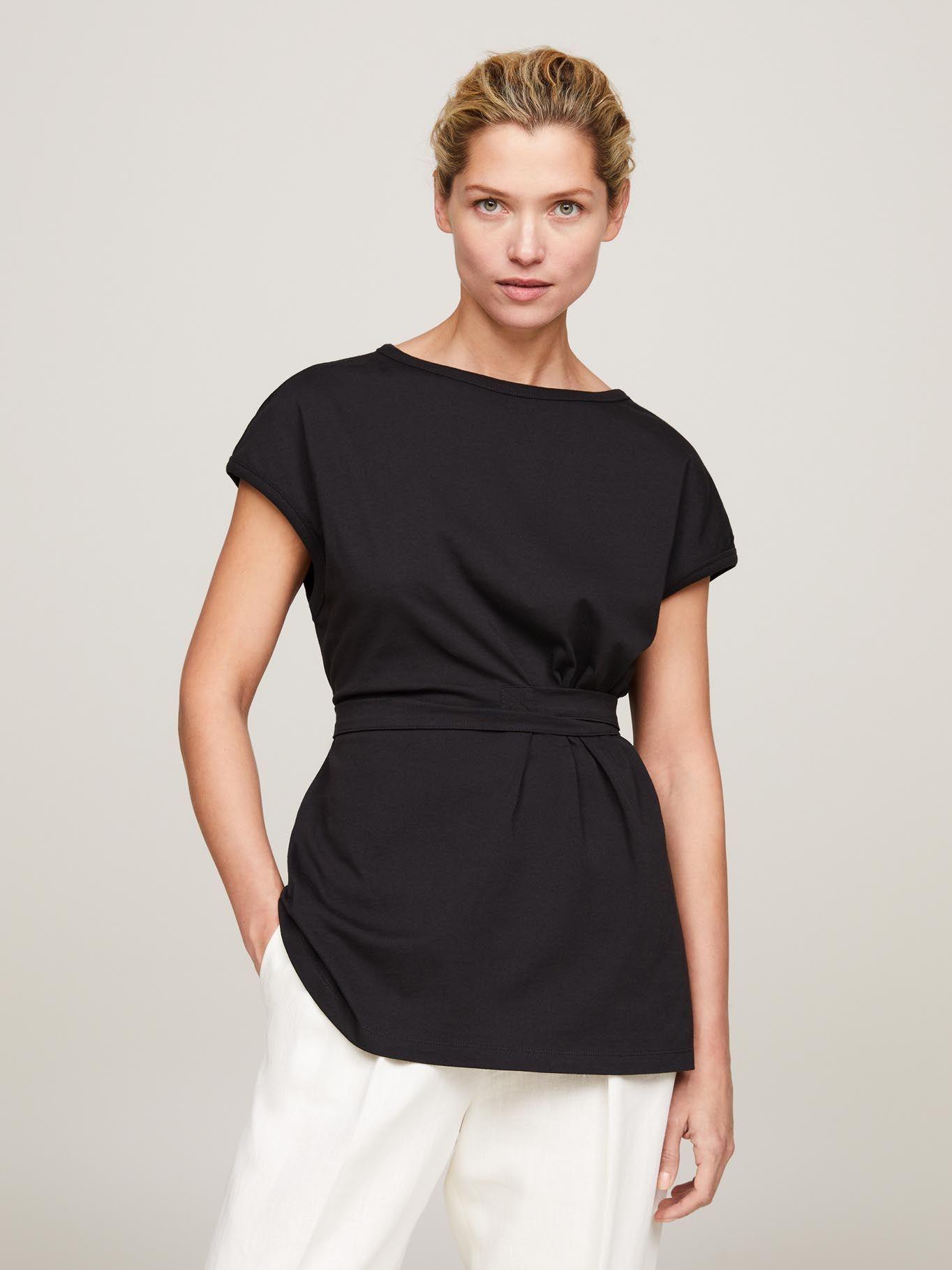 Polera Con Cierre De Lazo Negro Tommy Hilfiger-0