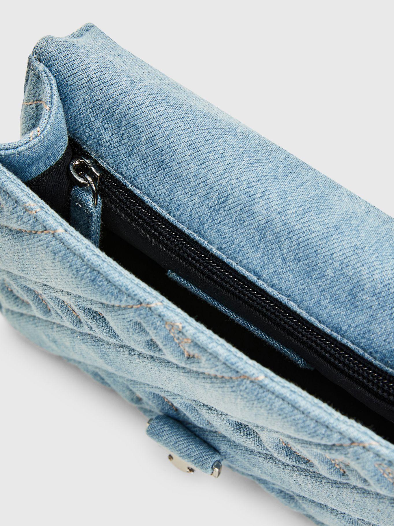 Cartera Denim Con Logo Bordado Azul Tommy Hilfiger-3