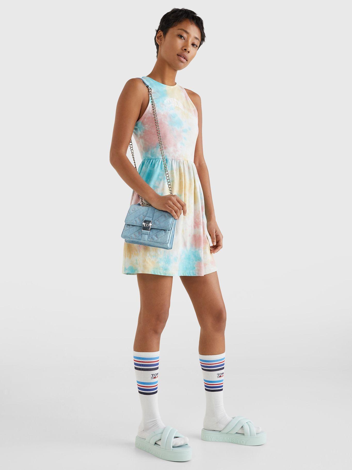 Cartera Denim Con Logo Bordado Azul Tommy Hilfiger-4