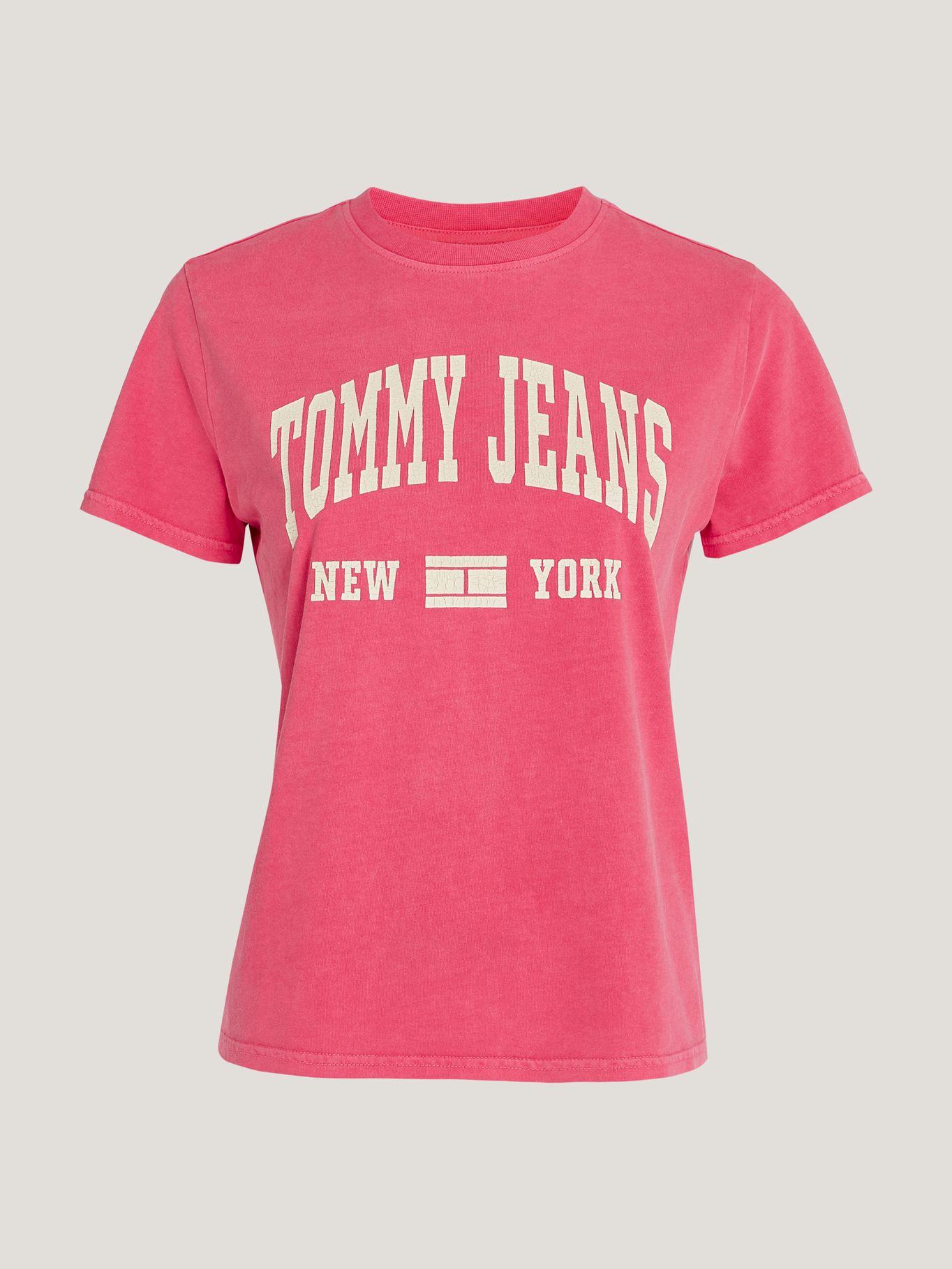 POLERA REGULAR FIT LOGO VARSITY ROSADO TOMMY JEANS-4