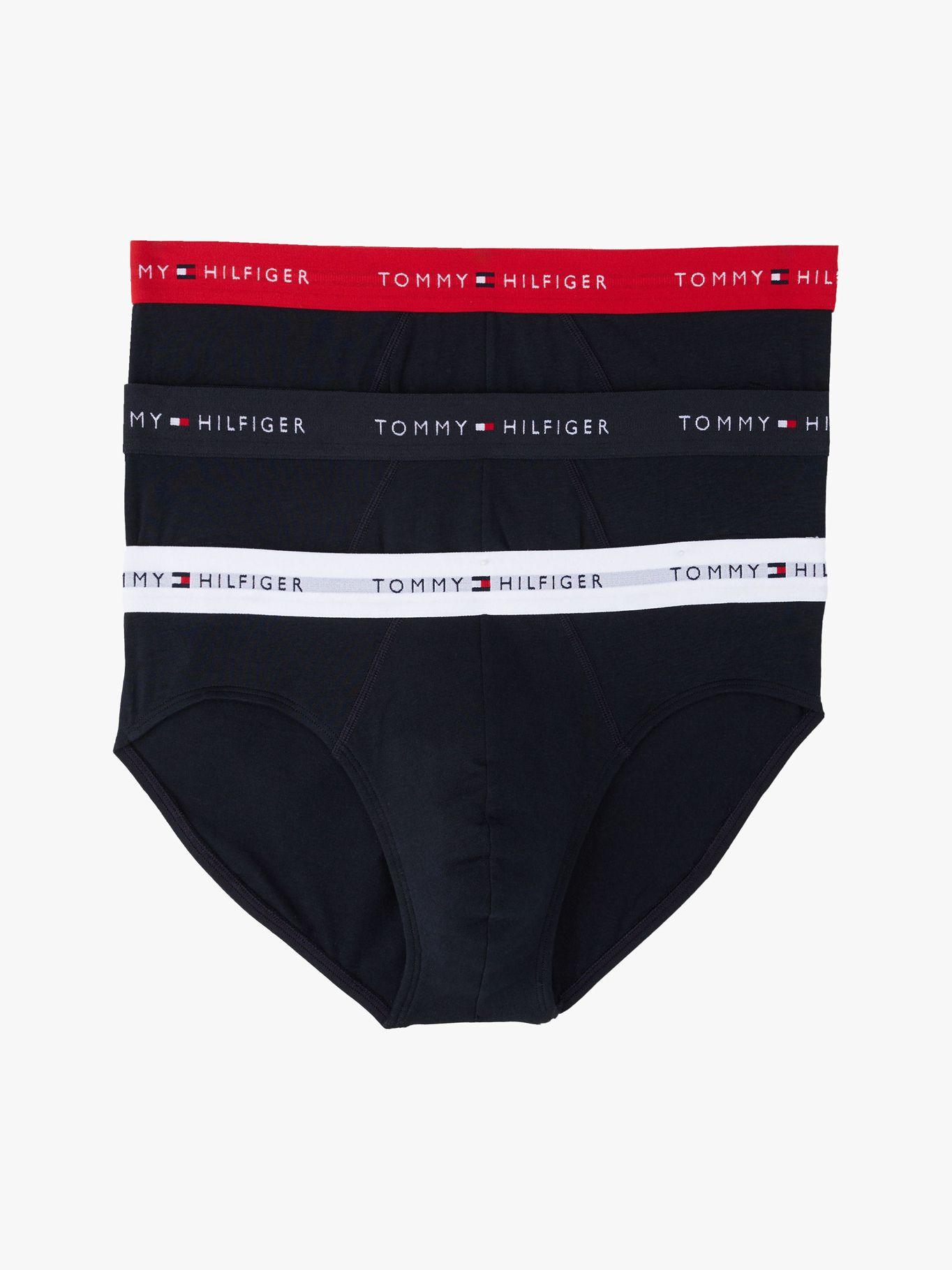 3 Calzoncillos Pack Slip Signature Azul Tommy Hilfiger-0