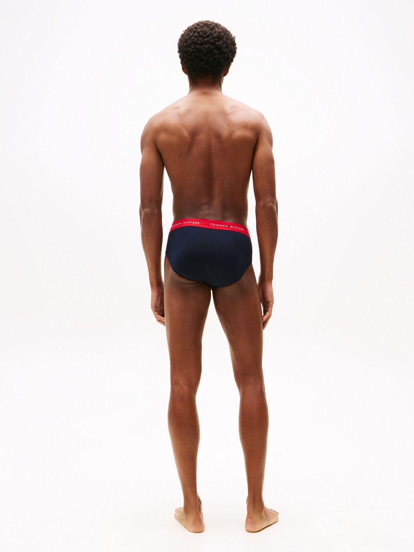 3 Calzoncillos Pack Slip Signature Azul Tommy Hilfiger-3
