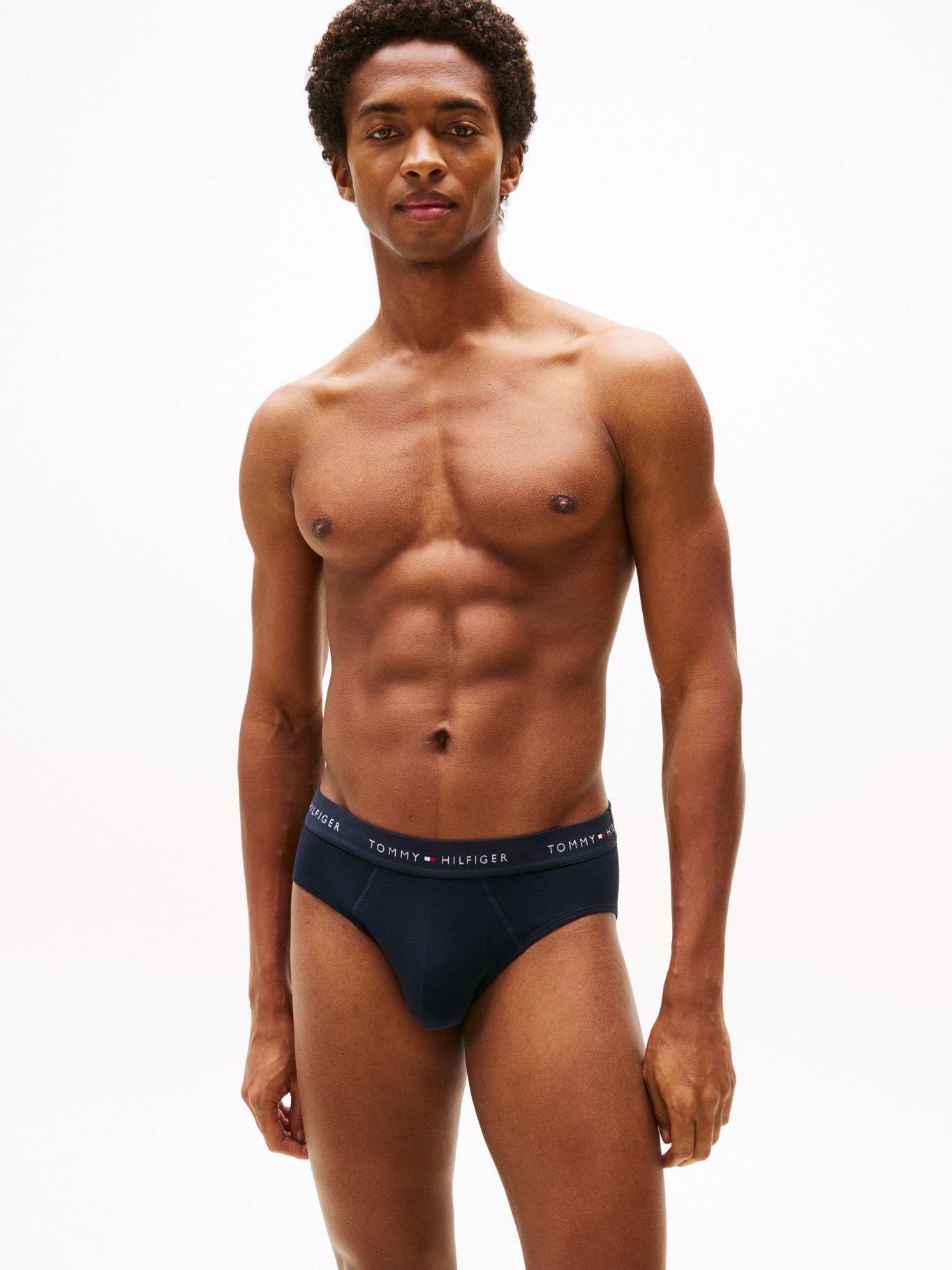 3 Calzoncillos Pack Slip Signature Azul Tommy Hilfiger-5