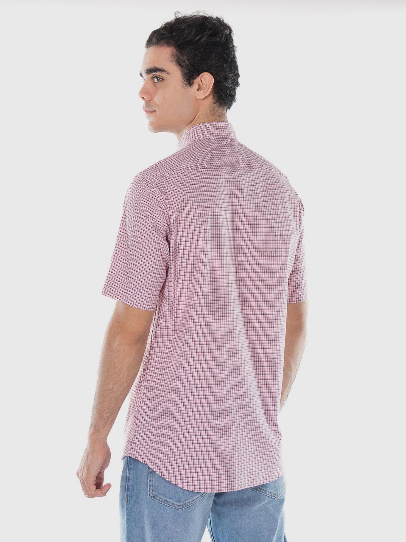 Camisa Business Check Regular Fit Rosado Tommy Hilfiger-2