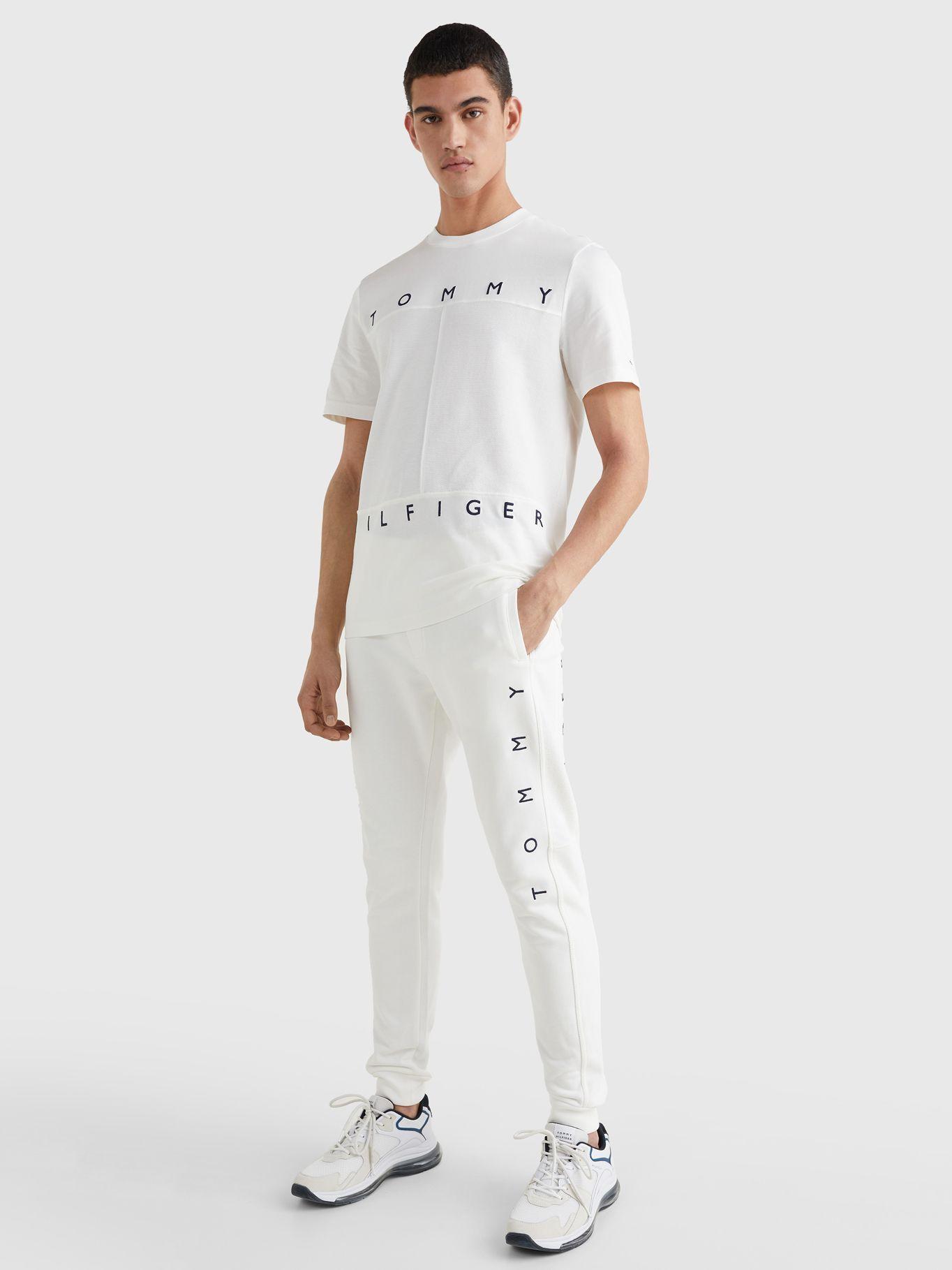 Polera De Algodón Mono Flag Logo Blanco Tommy Hilfiger-0