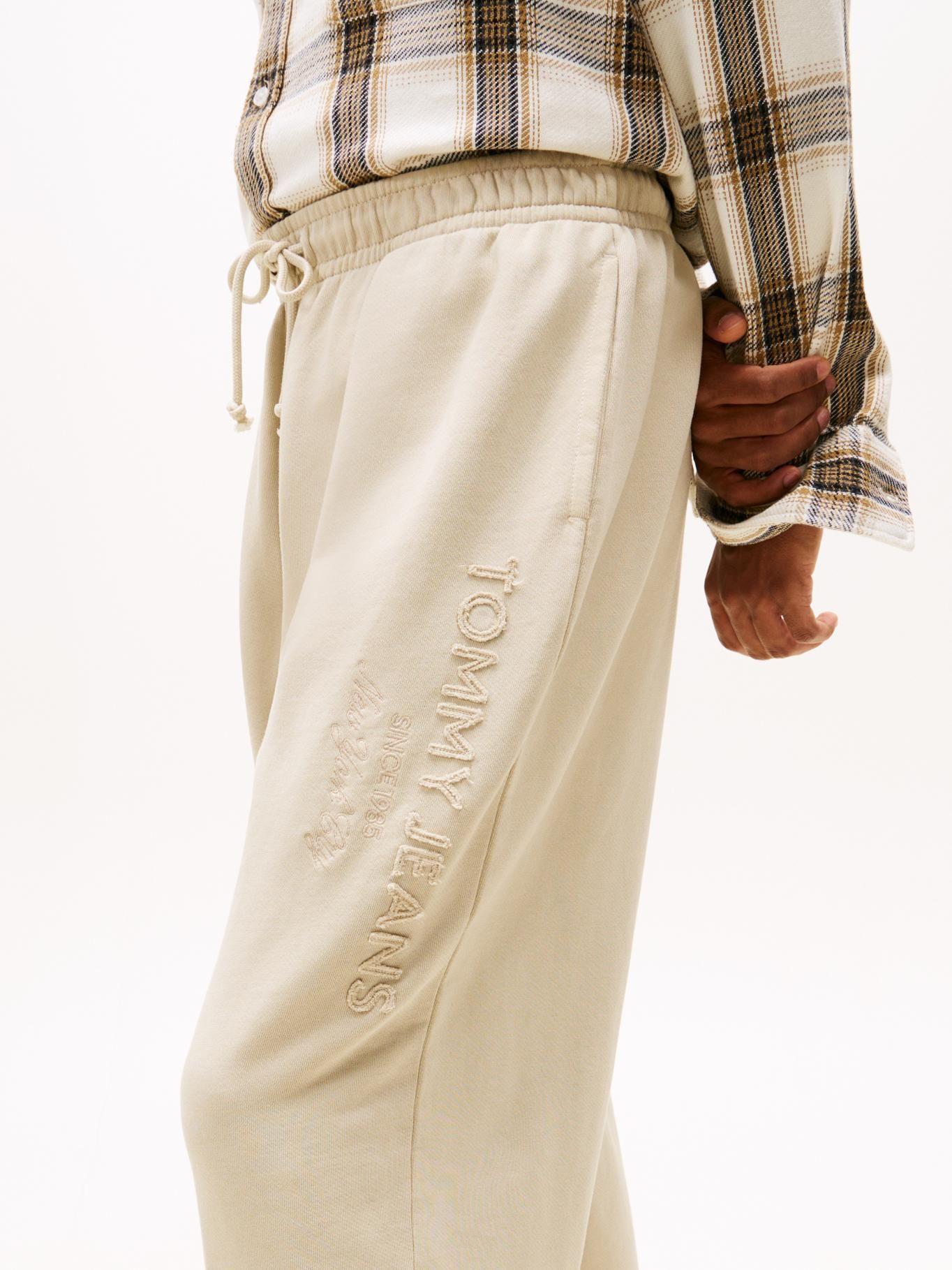 Joggers Classic Con Logo Tonal Tommy Jeans Beige-3