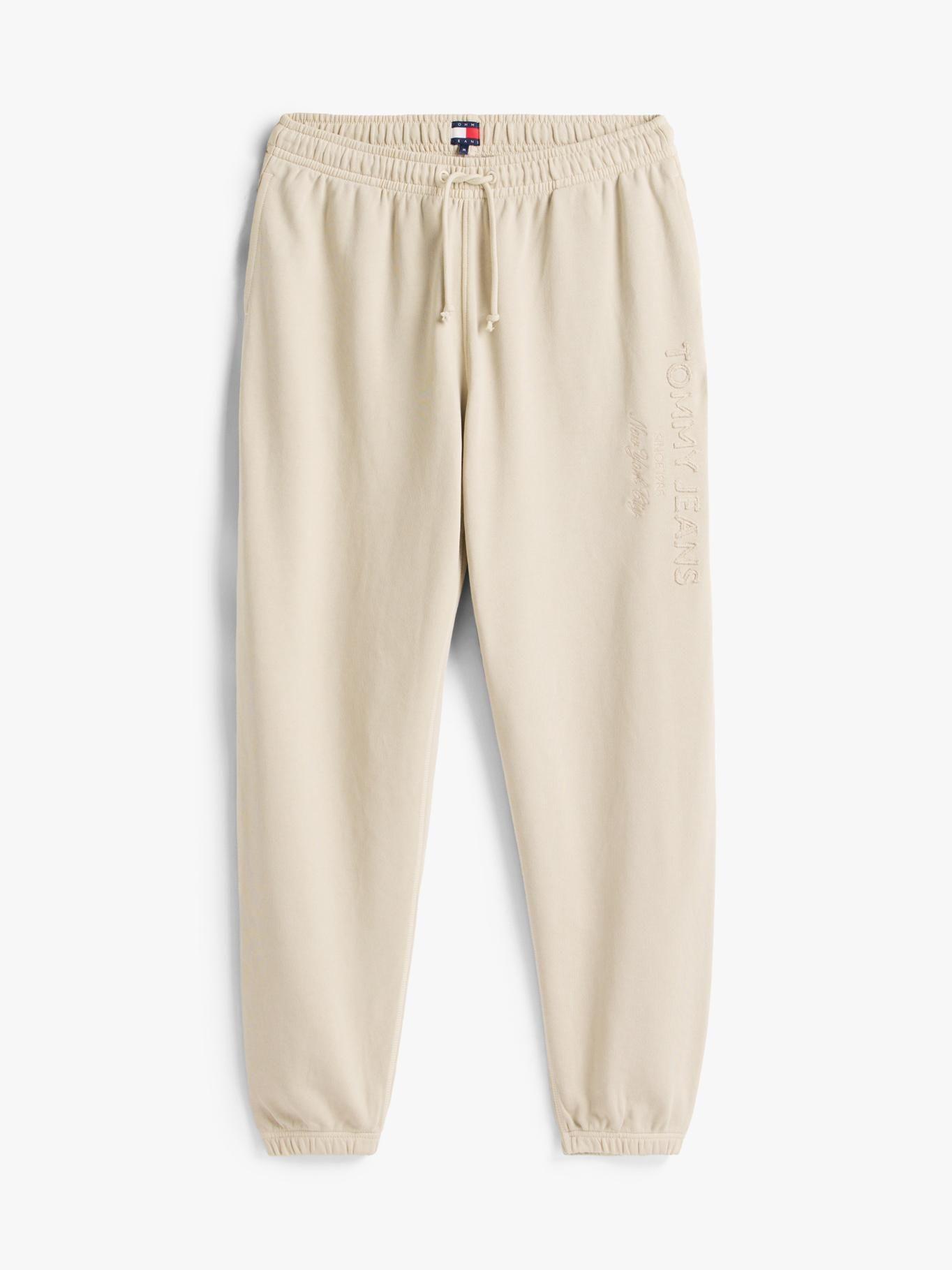 Joggers Classic Con Logo Tonal Tommy Jeans Beige-4