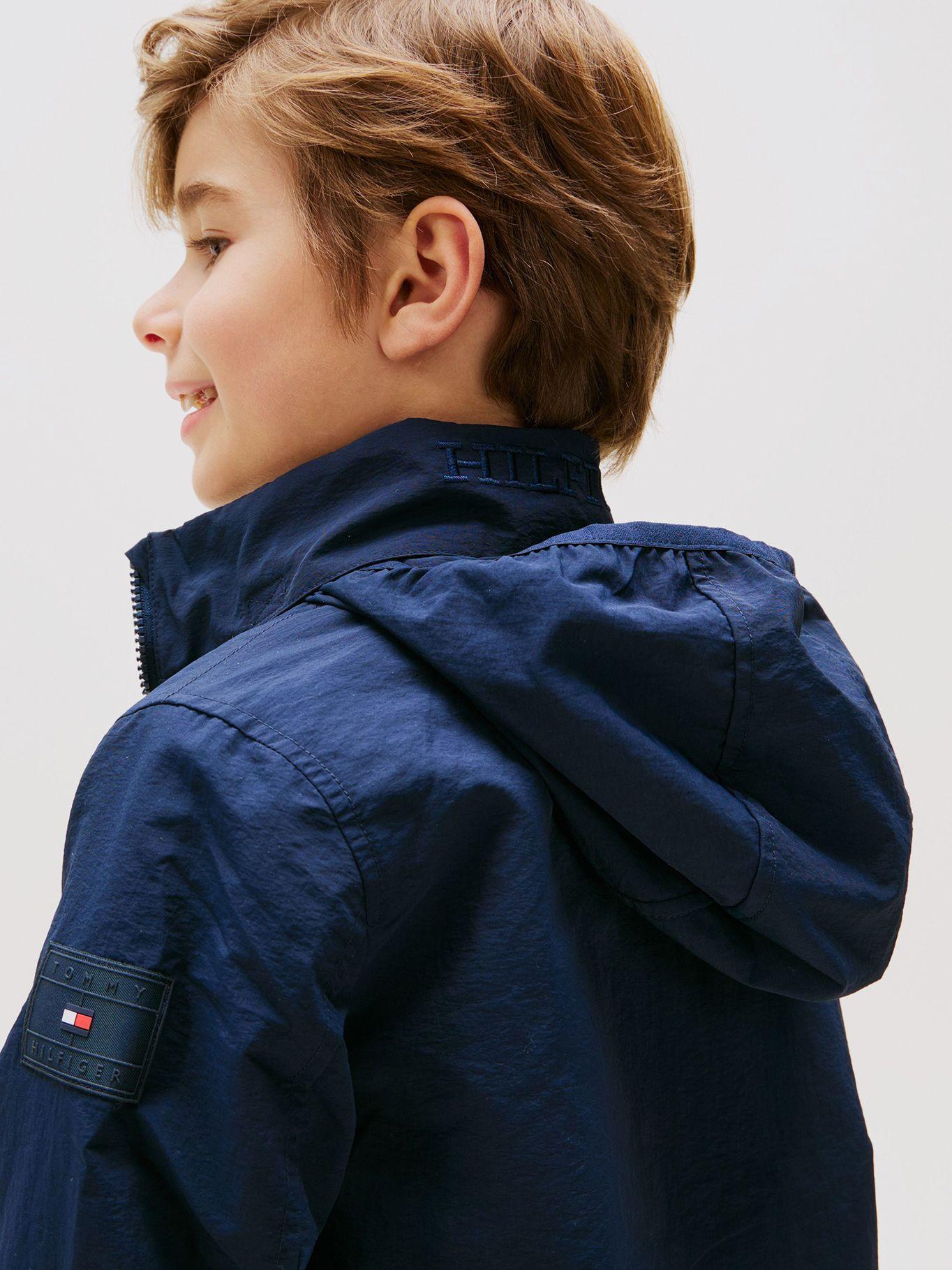 Chaqueta Gorro Y Parche Del Logo Azul Tommy Hilfiger-3