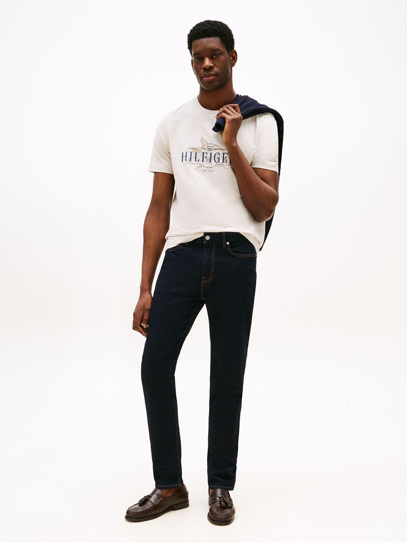 Polera Logo Tropical Floral Beige HGF Tommy Hilfiger-1