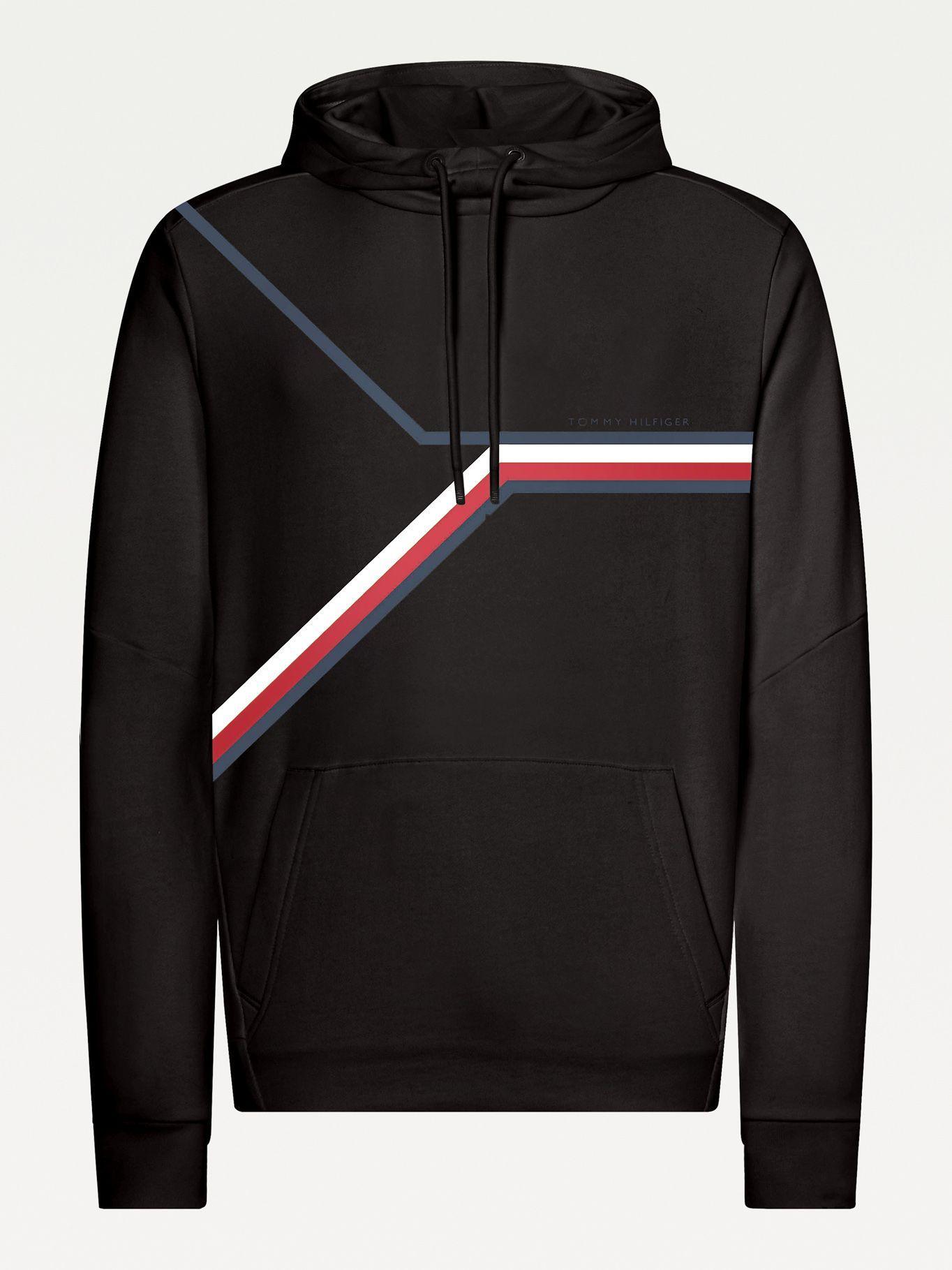 Polerón Hoodie Stripe Negro Tommy Hilfiger M2-3