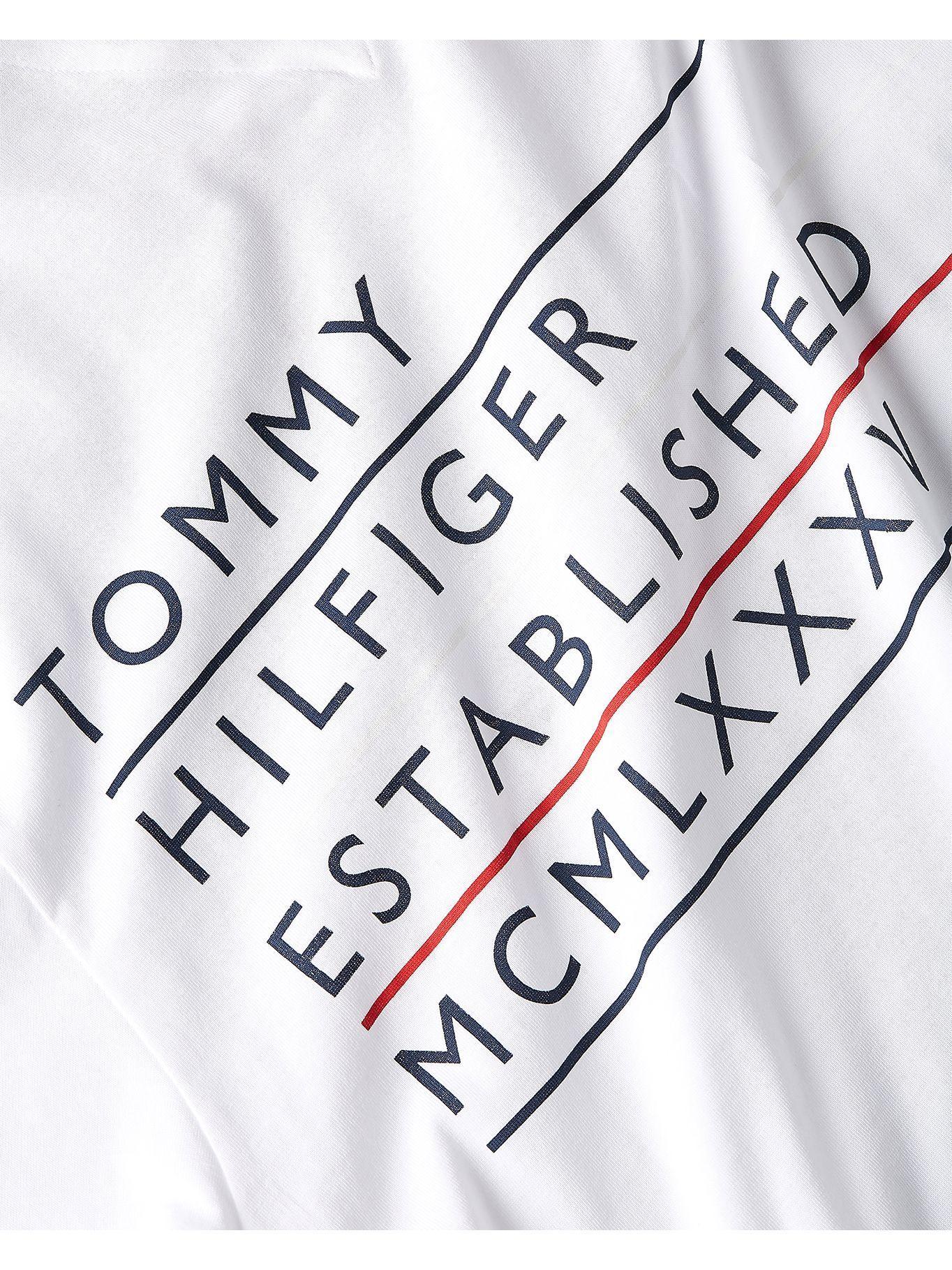 Polera Corp Back Logo Blanco Tommy Hilfiger-3