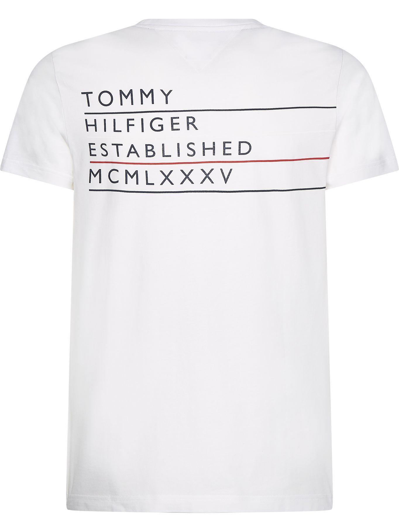 Polera Corp Back Logo Blanco Tommy Hilfiger-1