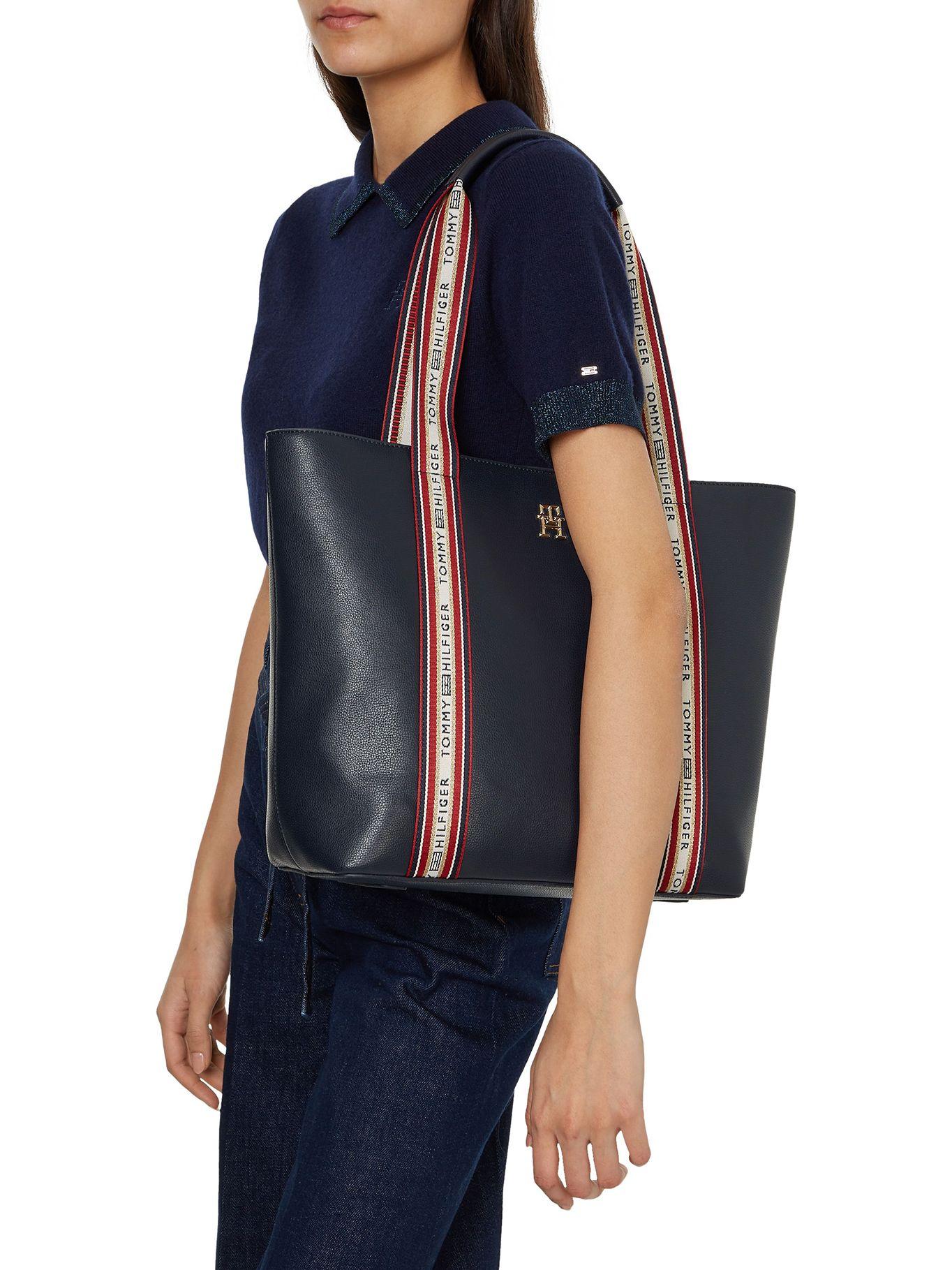 Bolso Shopper Life Con Logo Azul Tommy Hilfiger-4