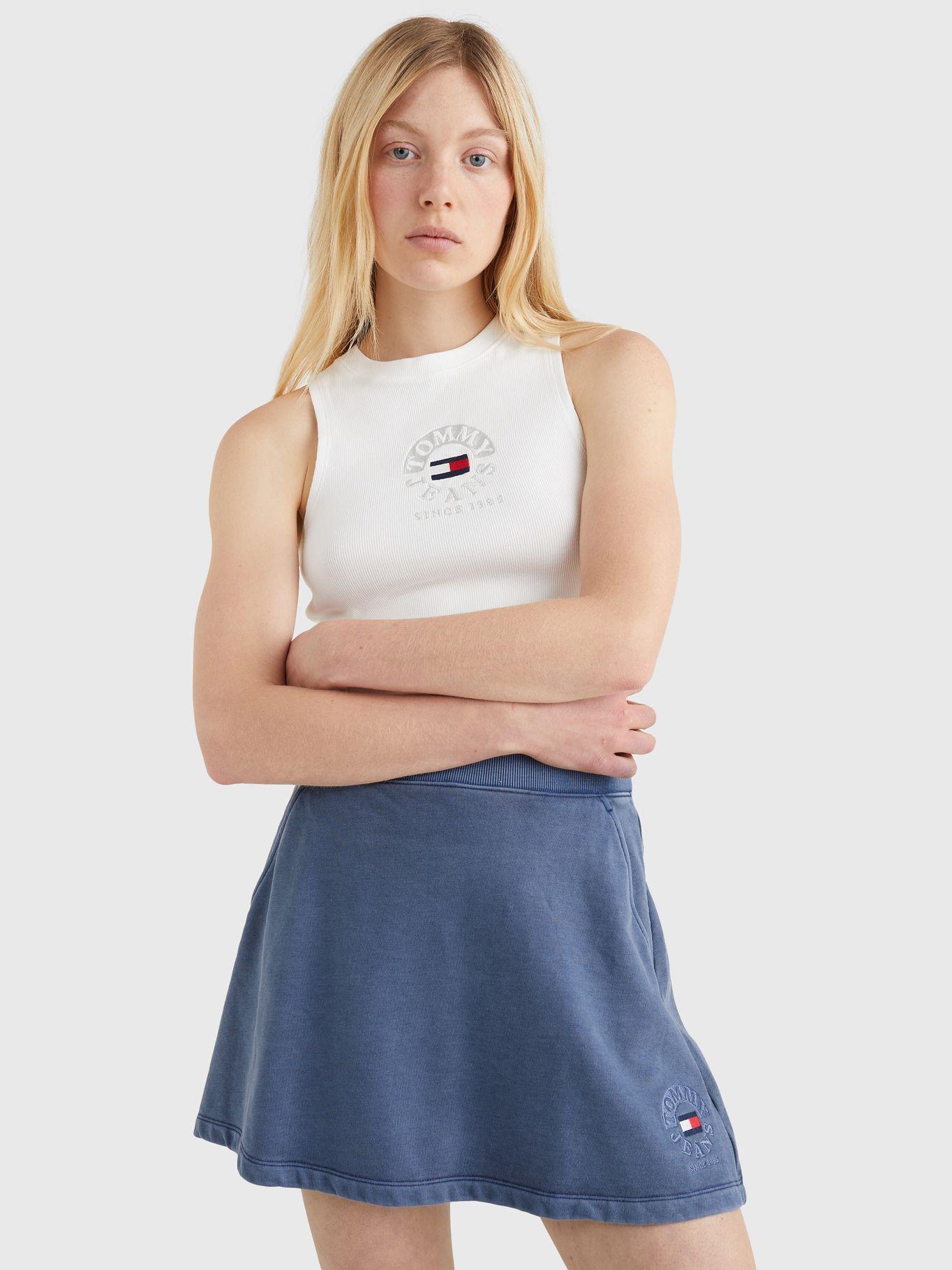 Polera Cropped Timeless Circle Blanco Tommy Hilfiger-3