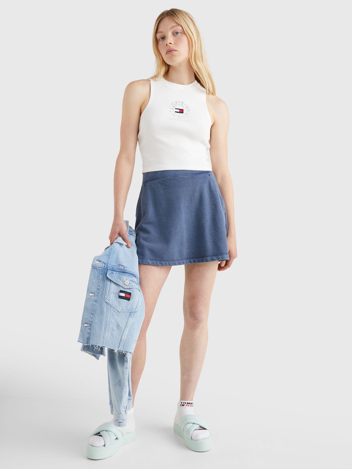 Polera Cropped Timeless Circle Blanco Tommy Hilfiger-0