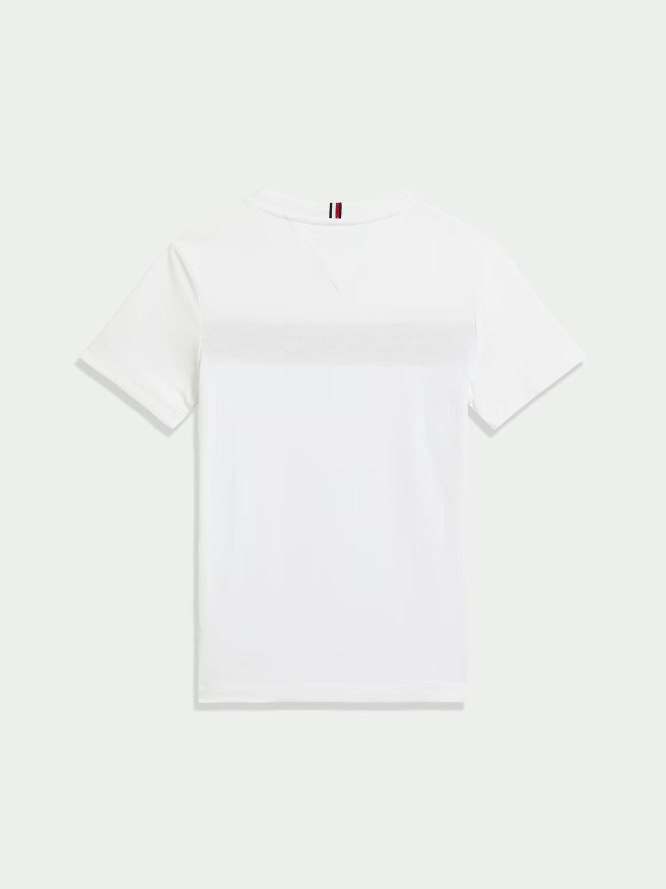 Polera Inserción Punto Canal Blanco Tommy Hilfiger-1