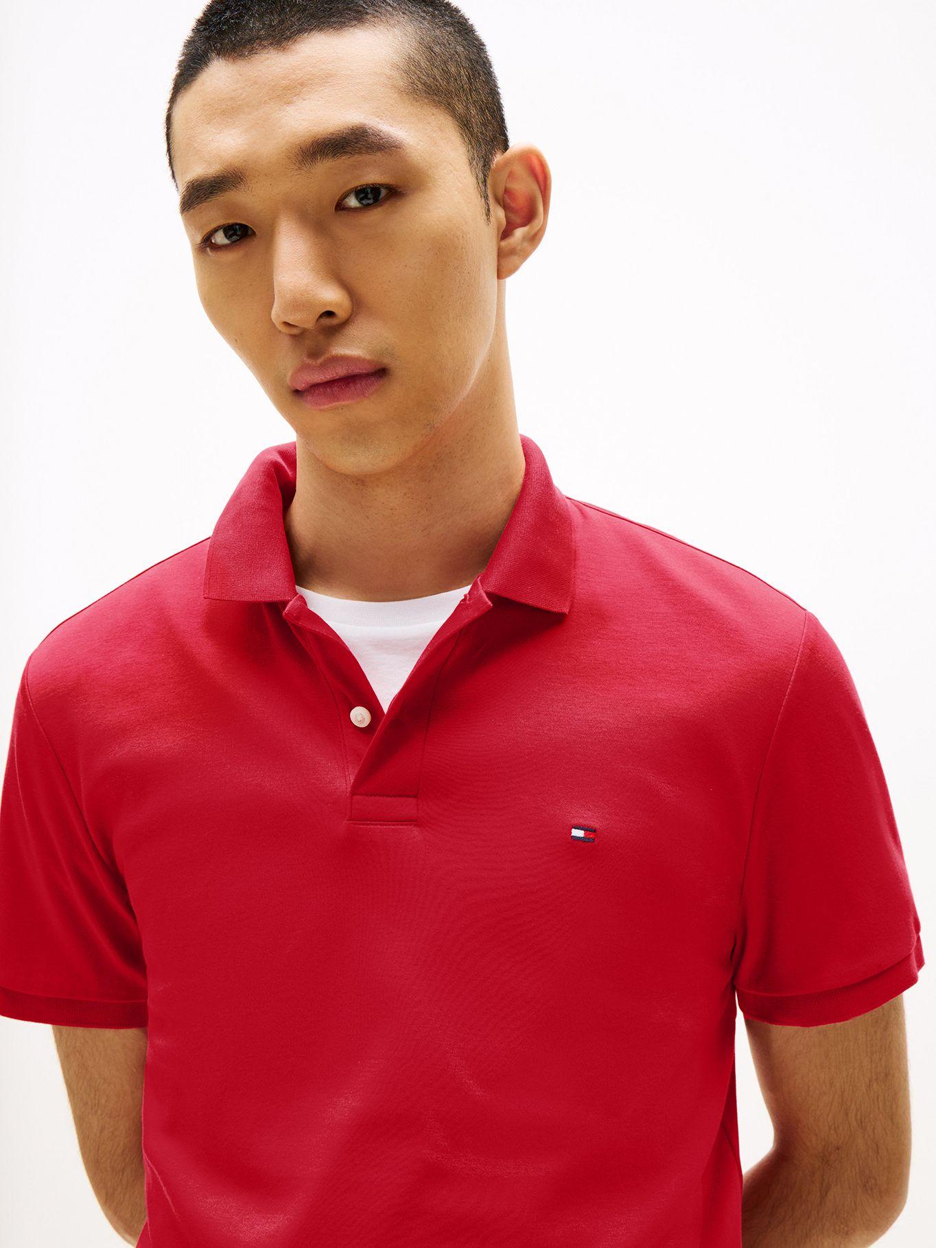 Polo Liquid Cotton Regular Fit Rojo XLD Tommy Hilfiger-3