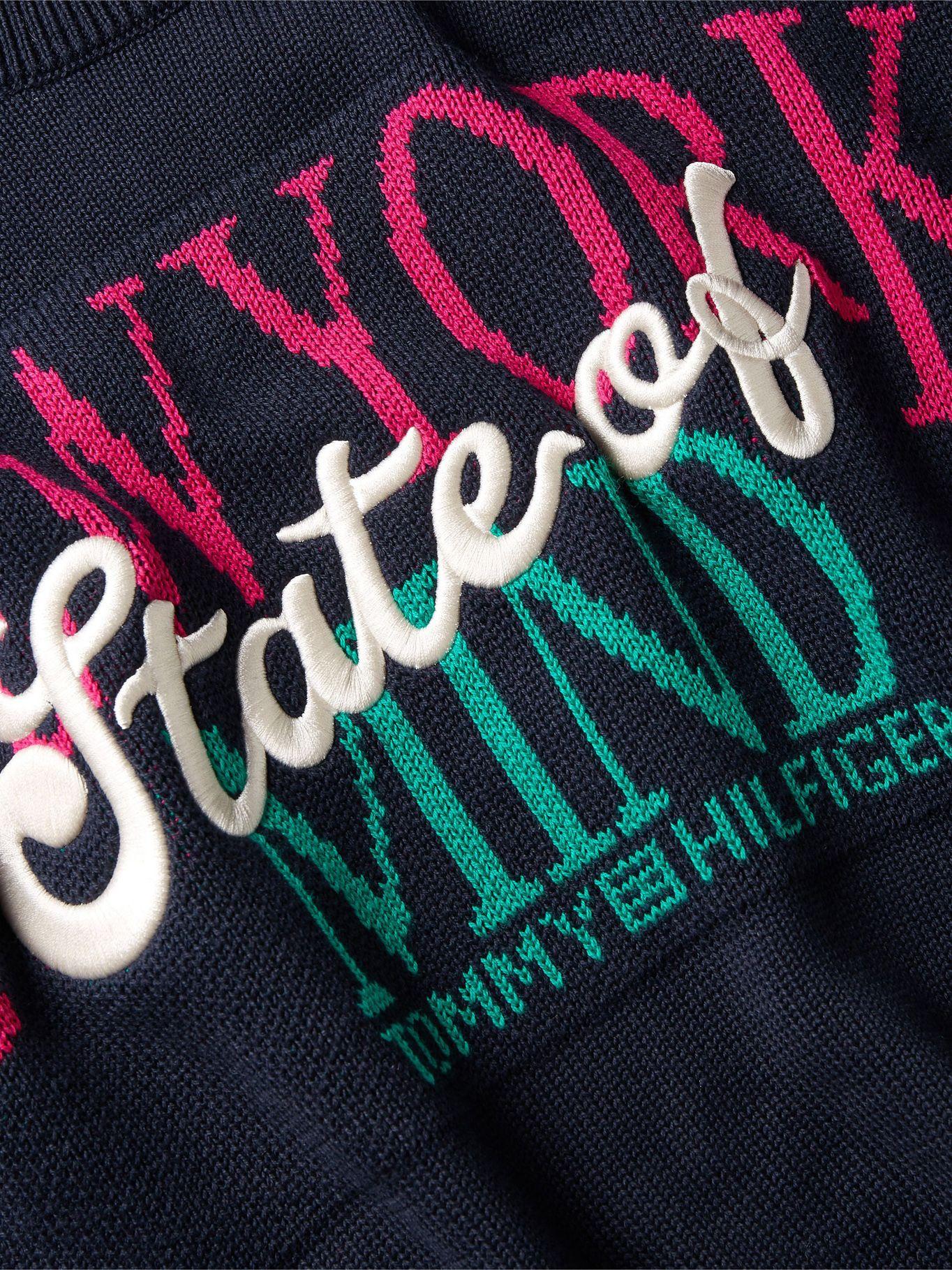 Sweater State Of Mind Logo Azul Tommy Hilfiger-3