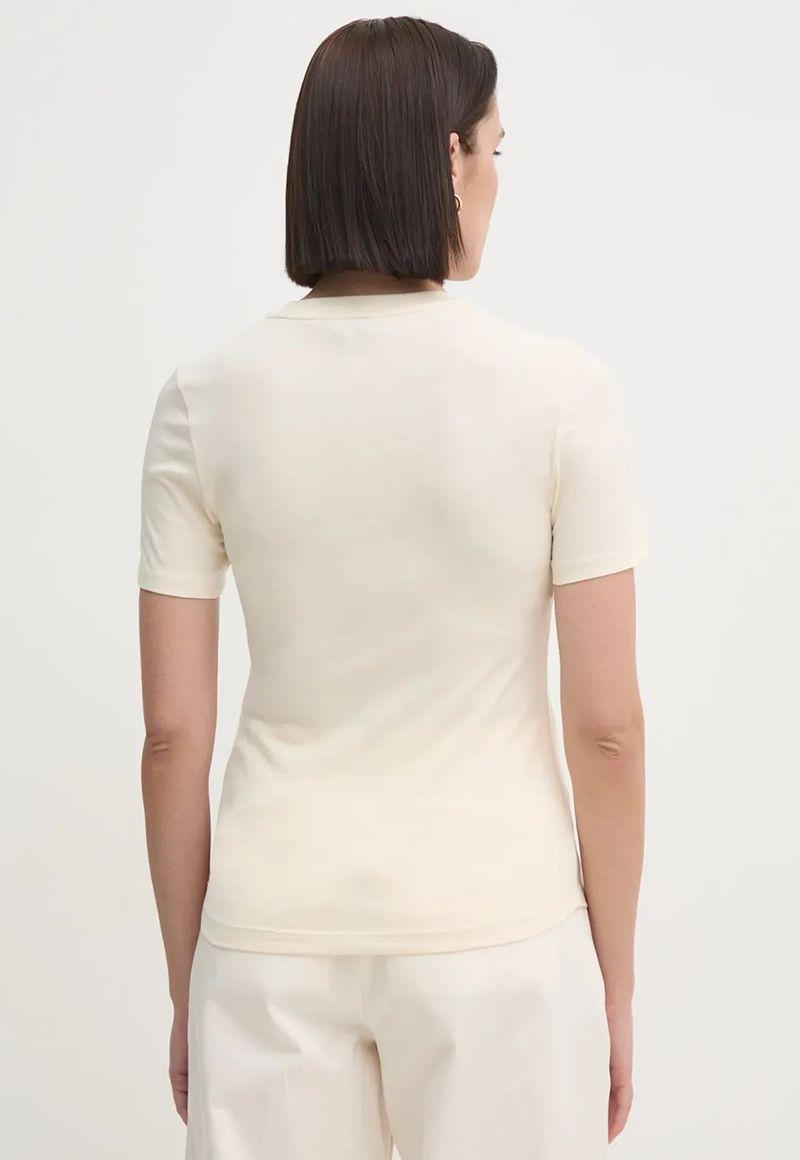 Polera Varsity De Corte Slim Beige Tommy Hilfiger-2